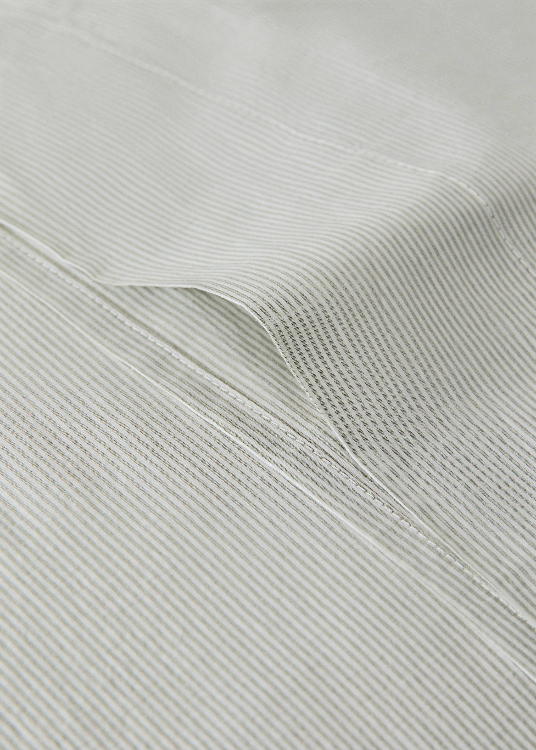 Cotton yarn-dyed pillow cover 45x110 cm - Details of the article 1, Pastel Green. Ref: 27093277-00.