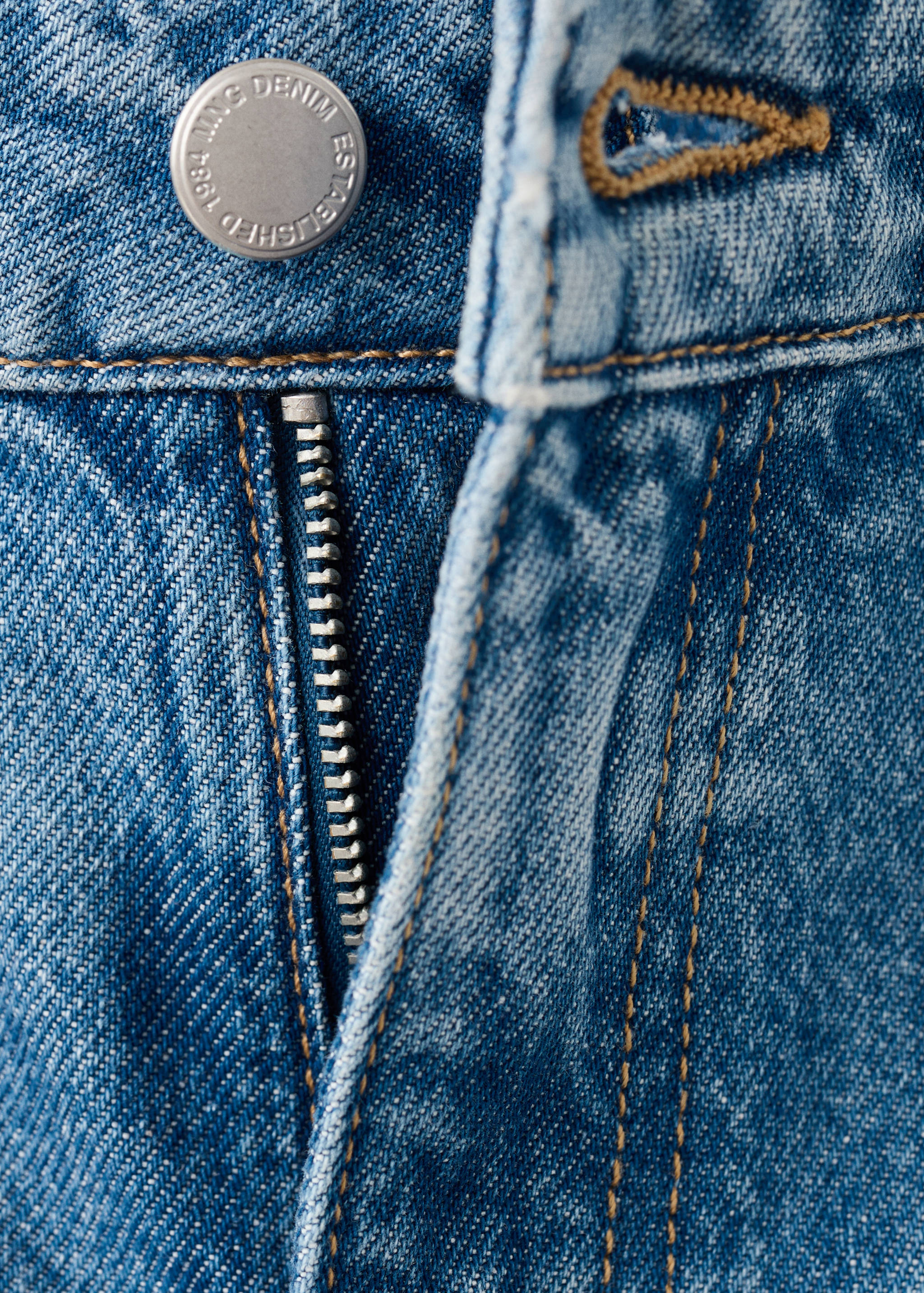 Bermudas denim rectas tiro alto - Detalle del artículo 8