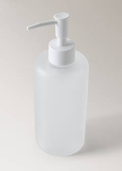 Frosted glass soap dispenser — White 2