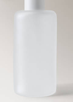 Frosted glass soap dispenser — White 3