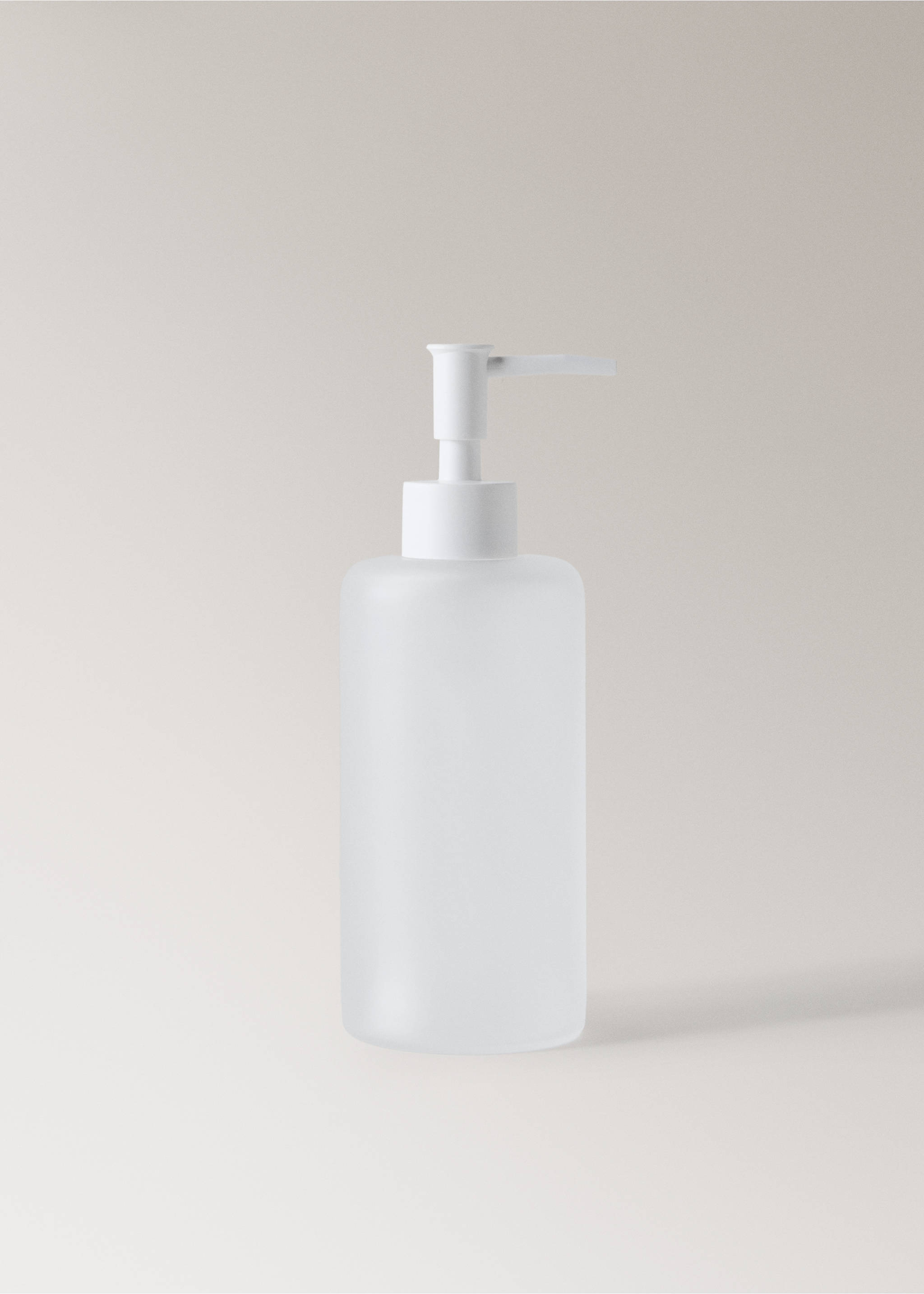 Frosted glass soap dispenser - Article without model, White. Ref: 27093280-00.