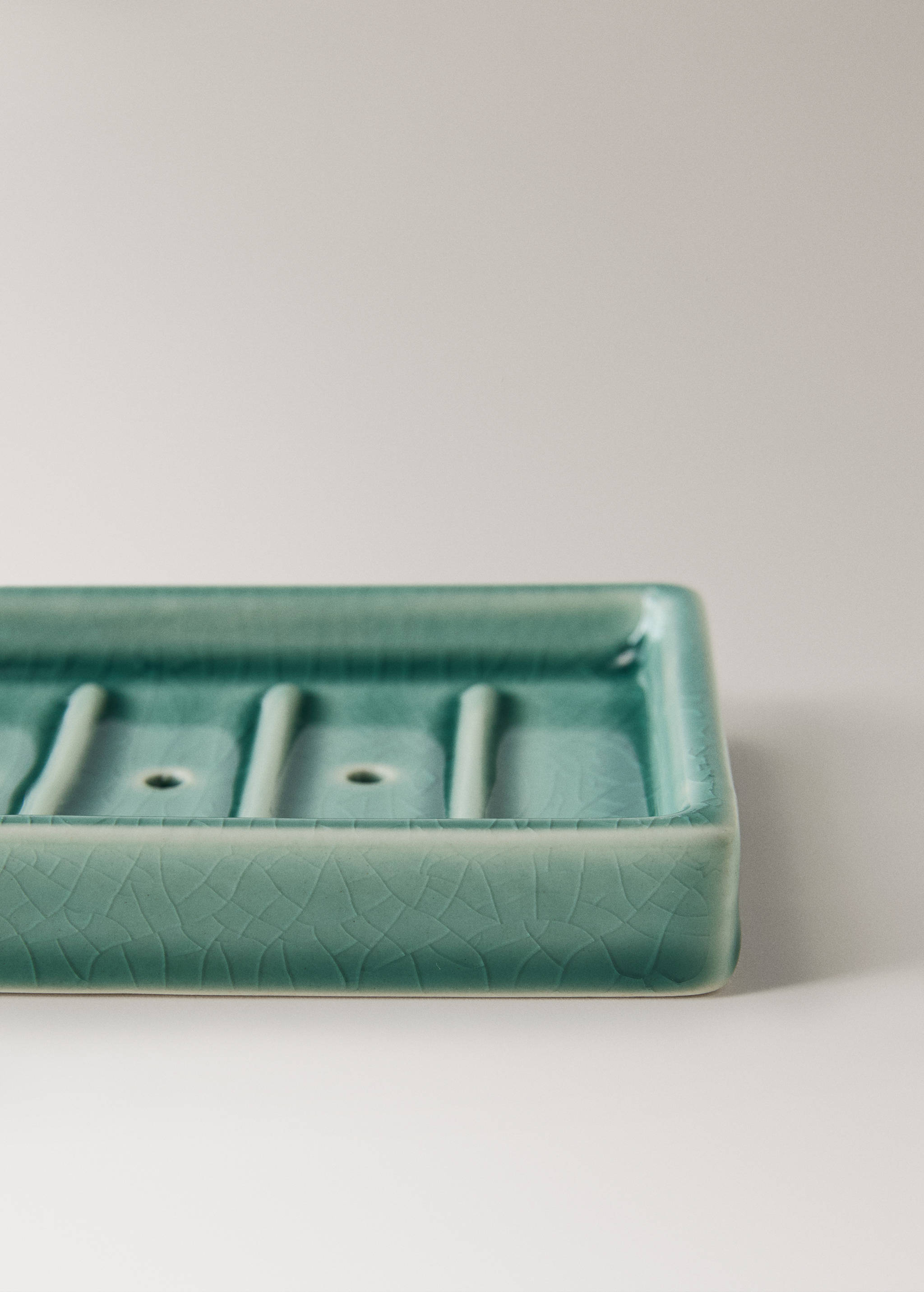 Crackled ceramic soap dish - Details of the article 1