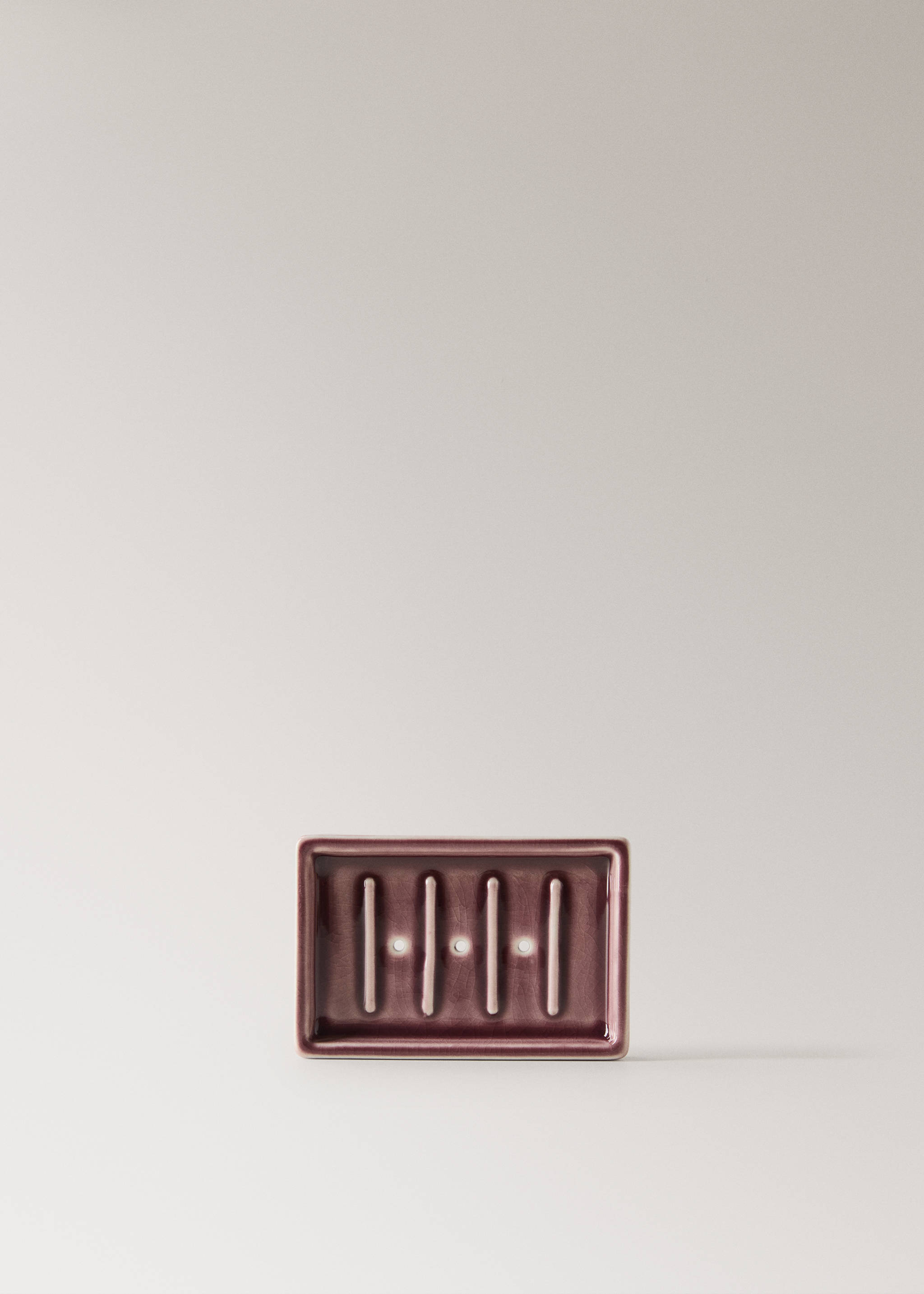 Crackled ceramic soap dish - Article without model