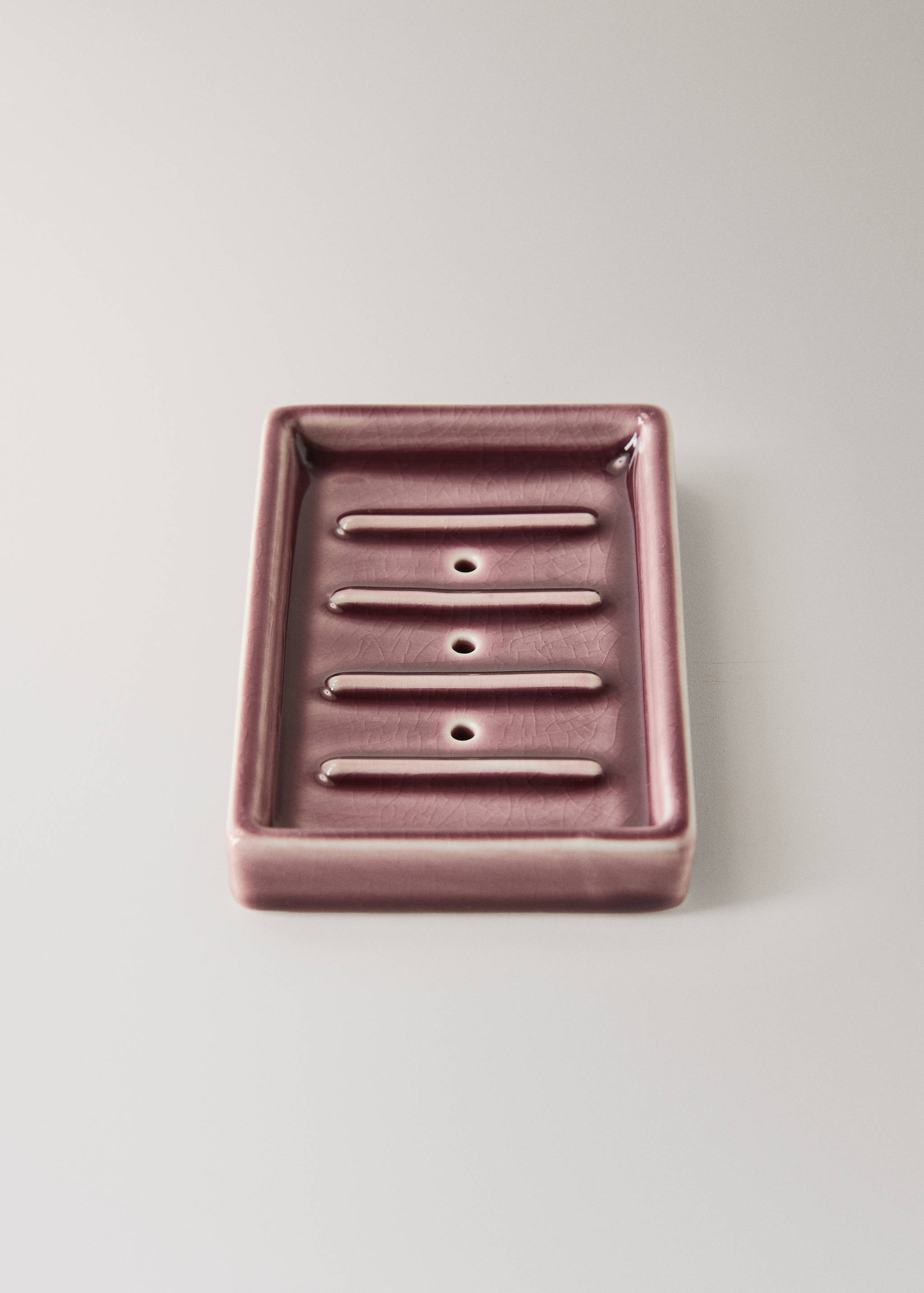 Crackled ceramic soap dish - Details of the article 2