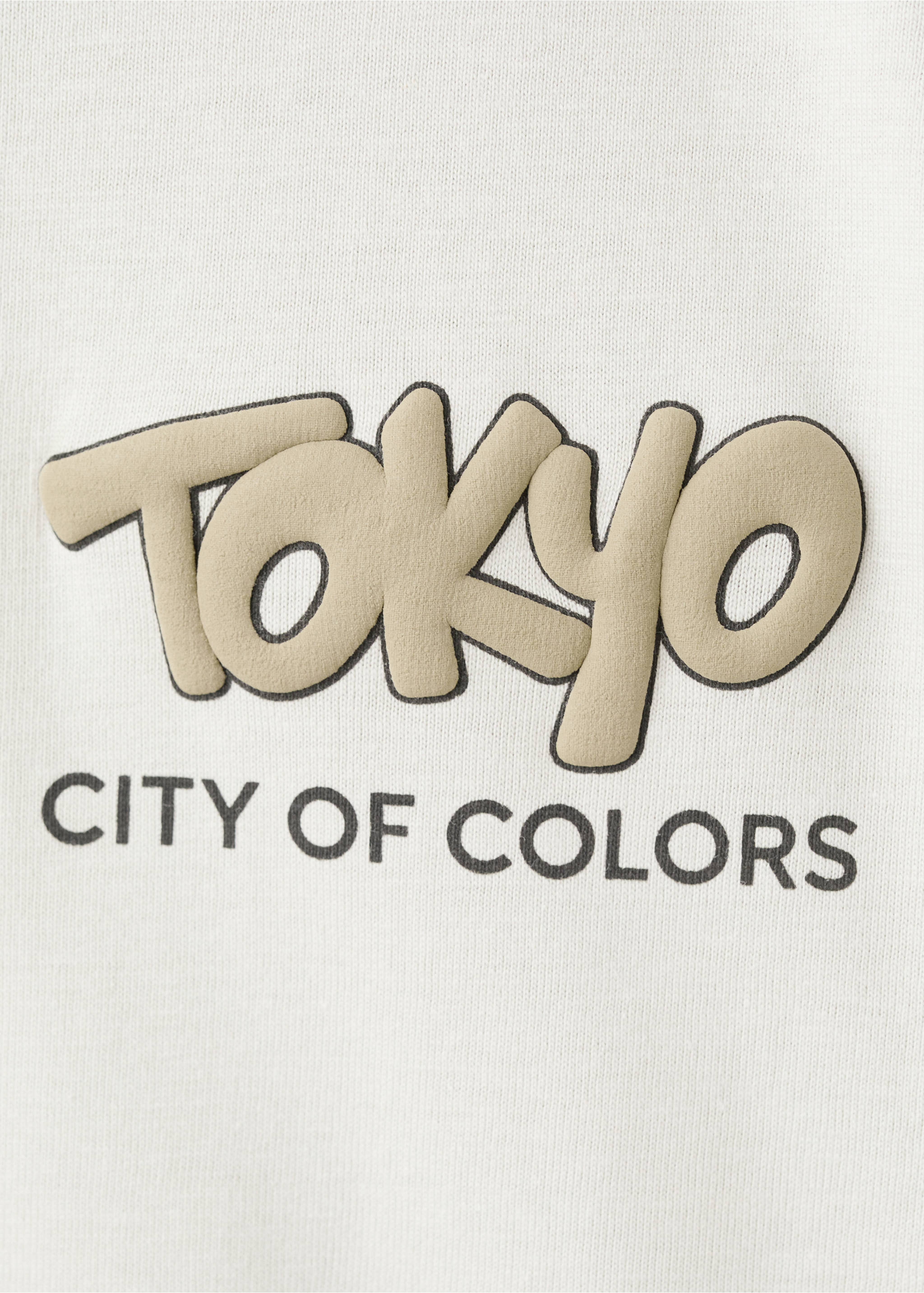 Printed cotton-blend t-shirt - Details of the article 8, Ice Grey. Ref: 27093286-00.