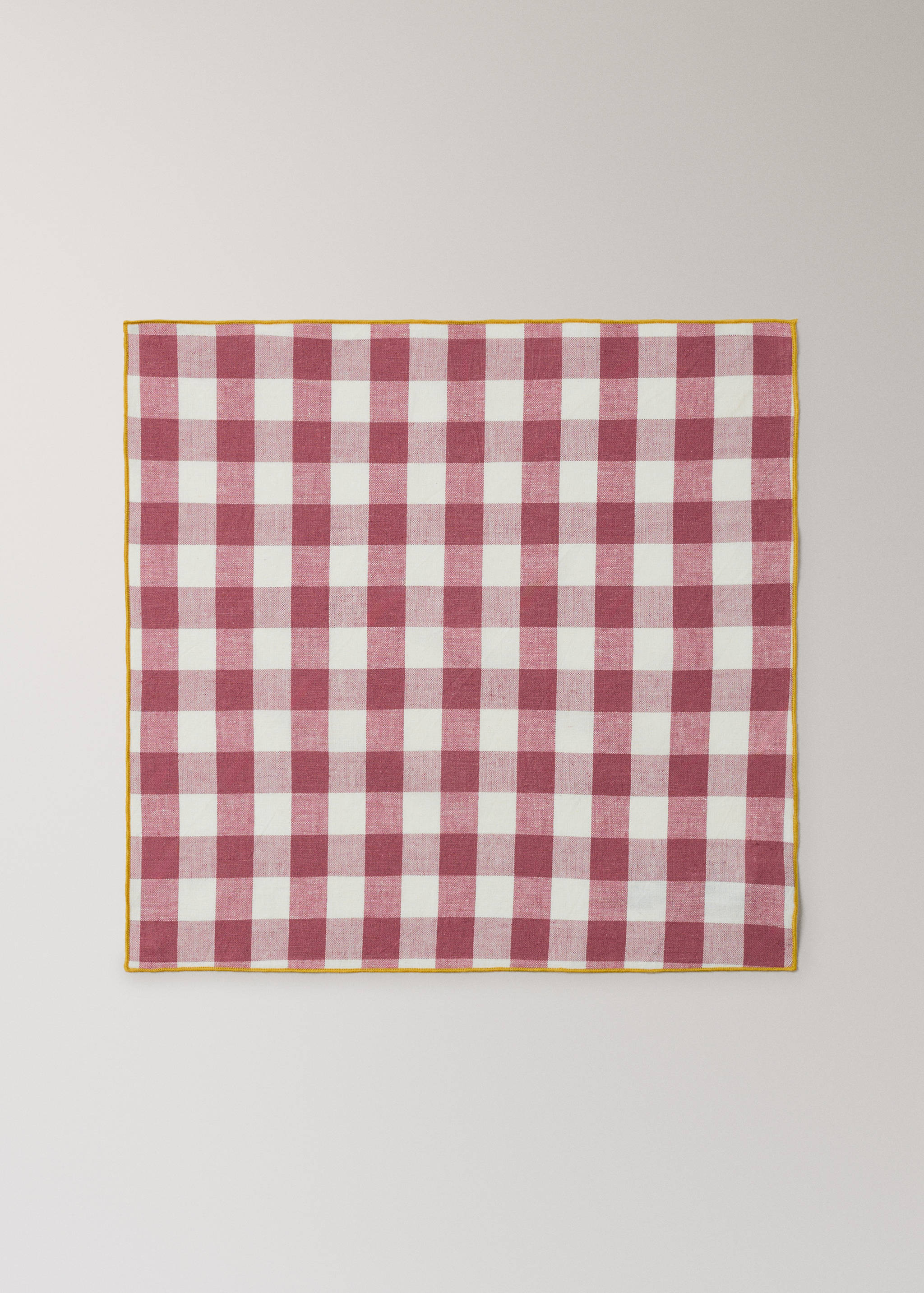 Cotton linen napkins in Vichy check - Article without model