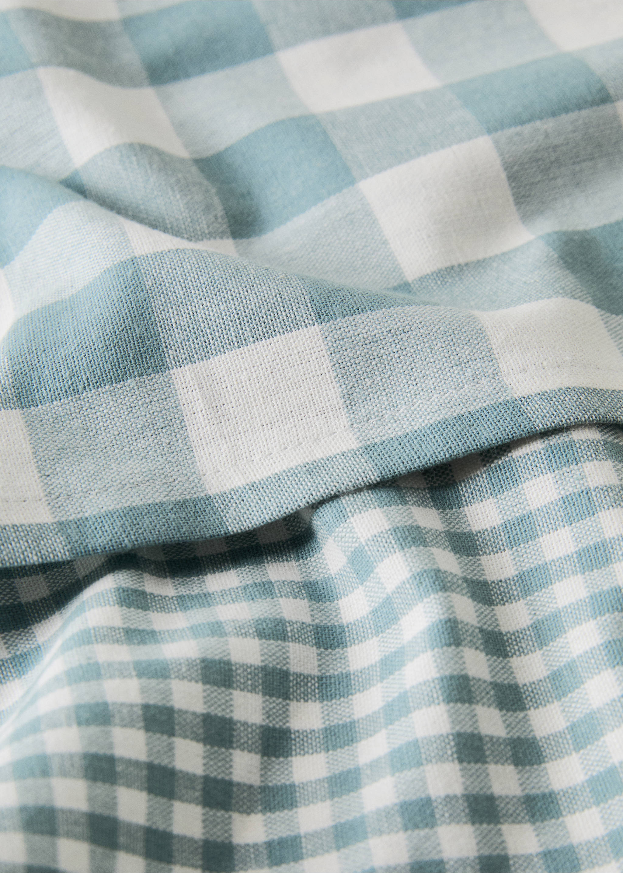 Panos de cozinha aos quadrados de cor - Pormenor do artigo 2, Azul. Ref: 27093291-00.