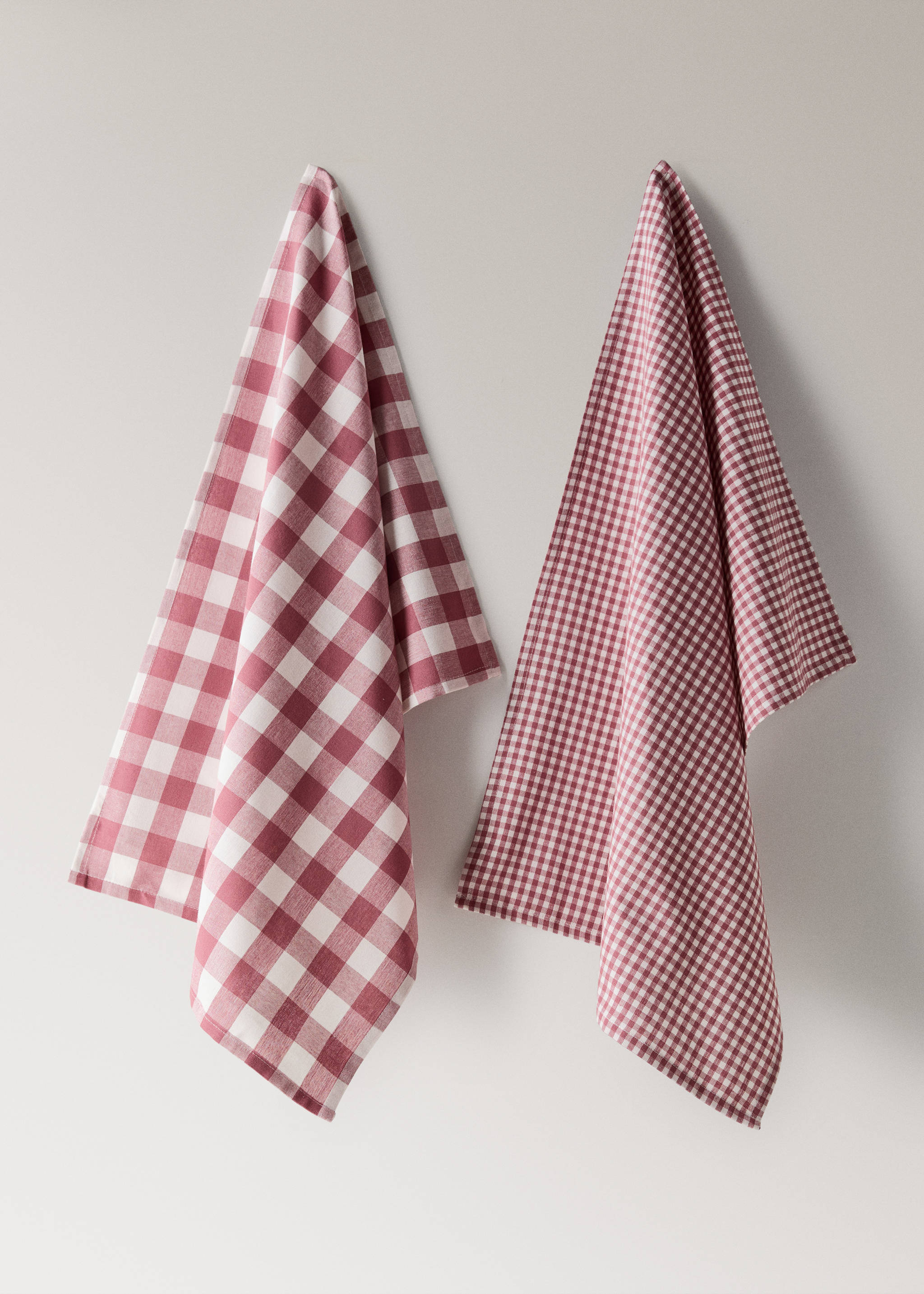 Πετσέτες κουζίνας καρό χρώμα - Προϊόν χωρίς μοντέλο