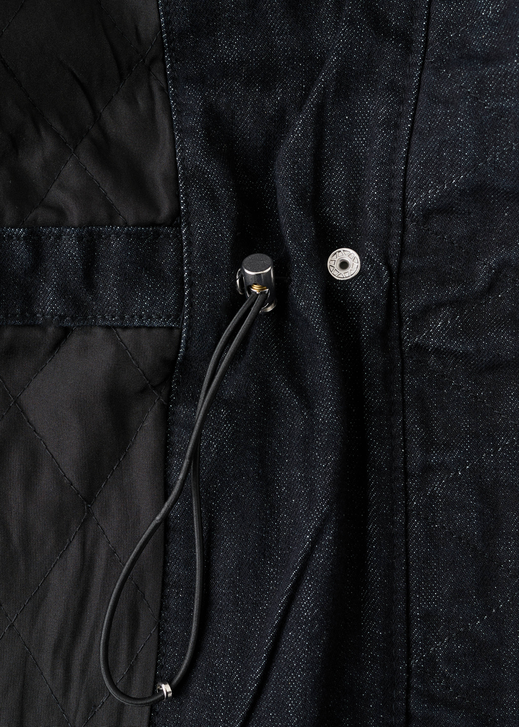 Oversized denim parka with pockets - Details of the article 0