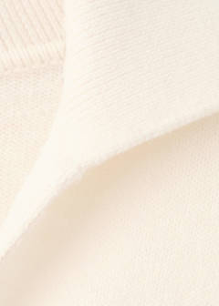 Striped polo-neck sweater — Ecru 6
