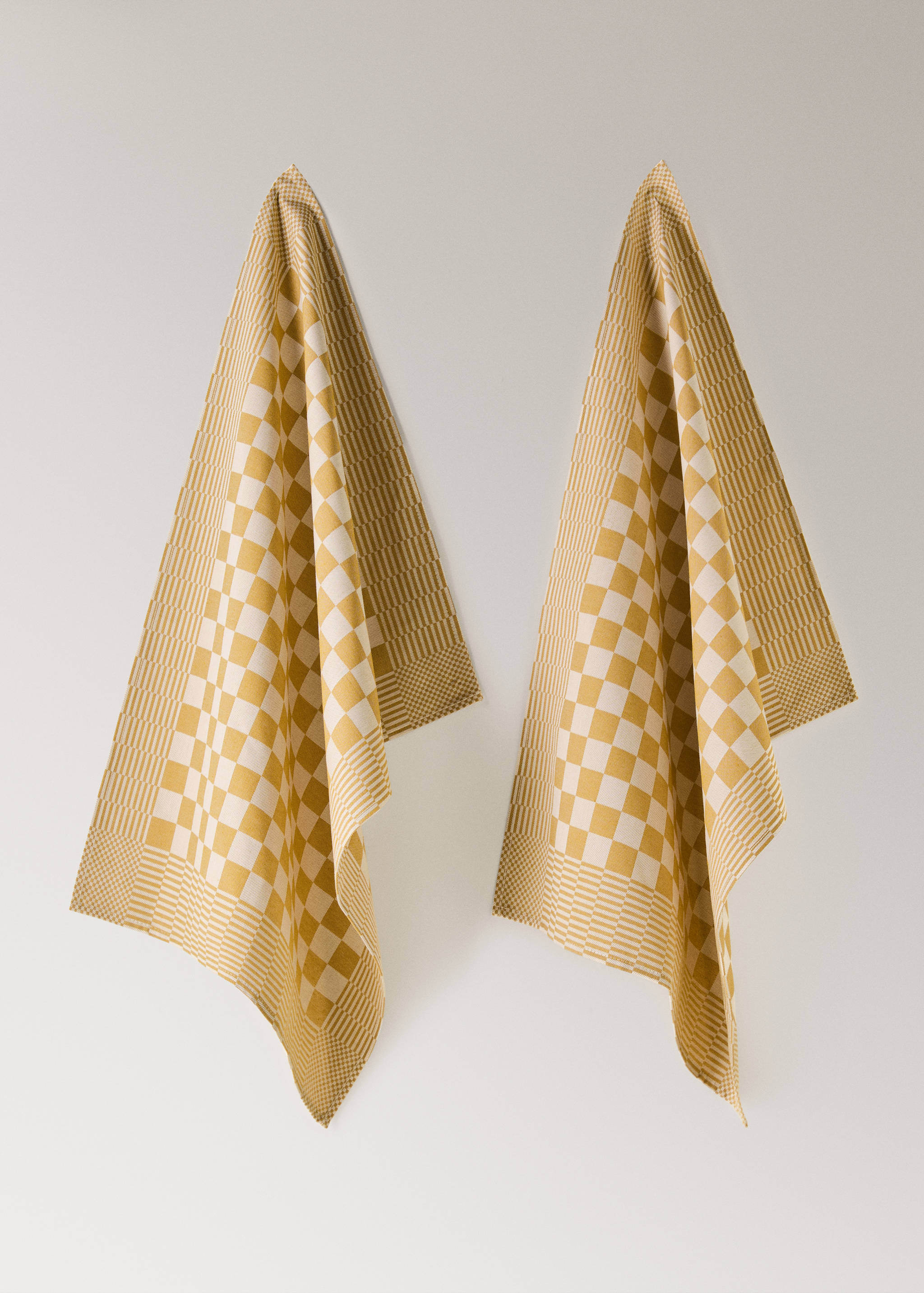 Cotton checkered kitchen towels - Article without model