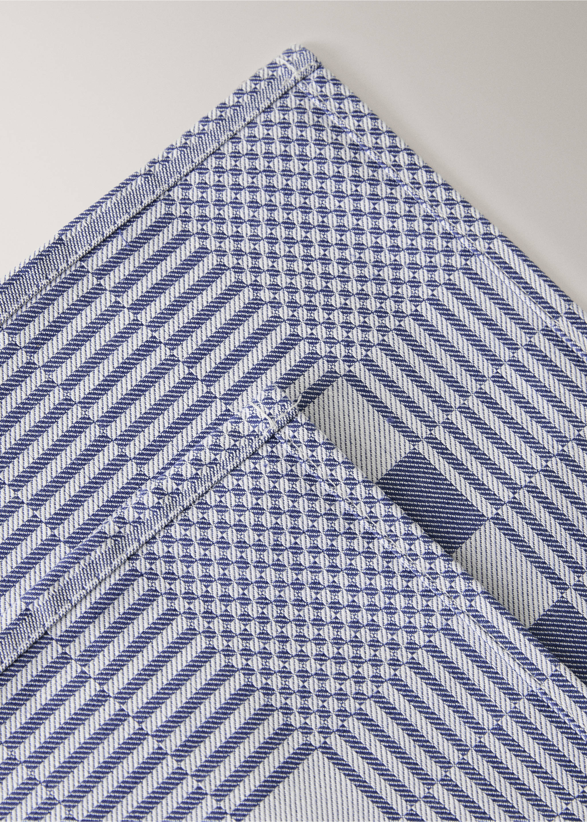 Cotton checkered kitchen towels - Details of the article 1, Blue. Ref: 27093294-00.