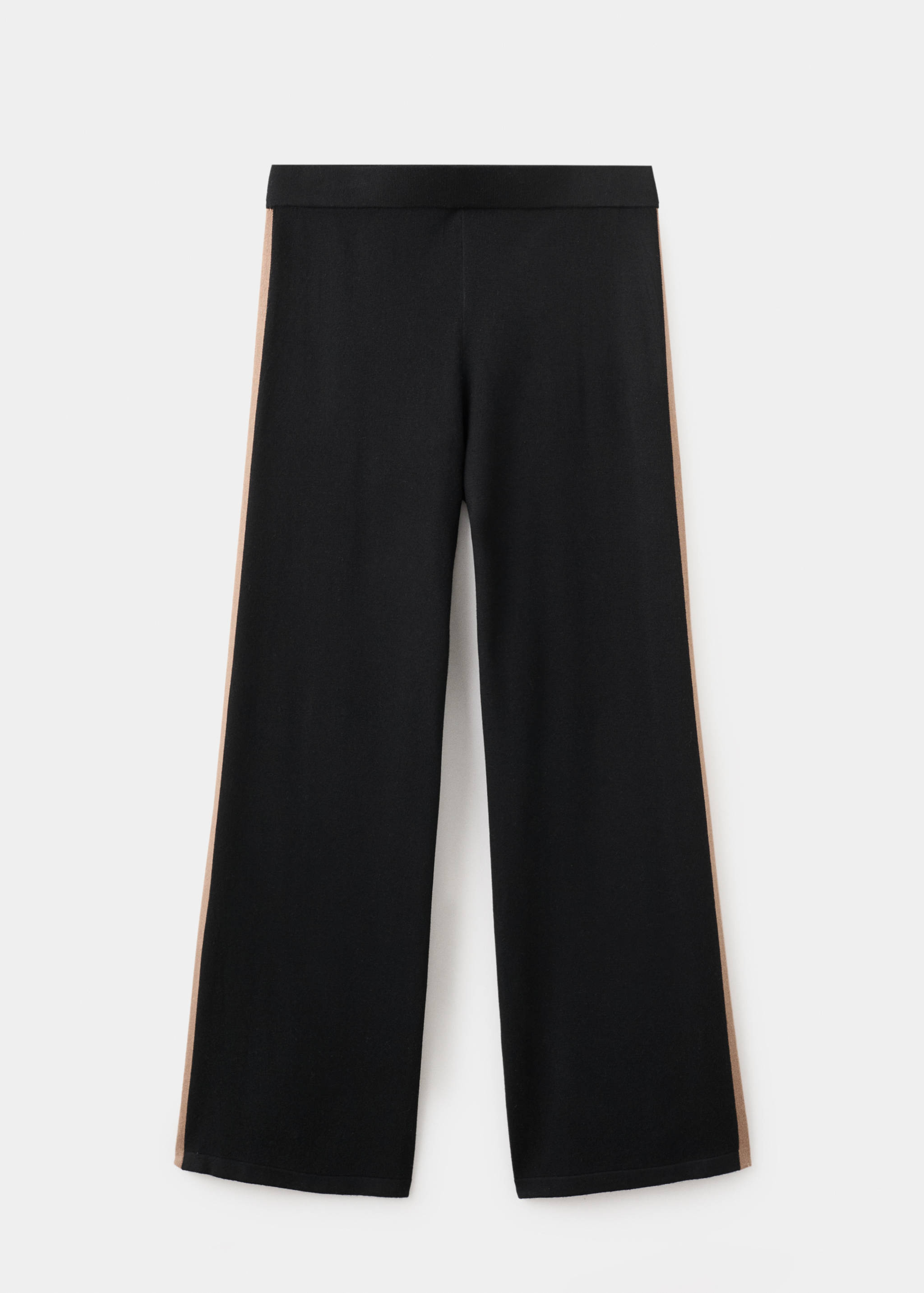 Contrast stripe knit trousers - Article without model