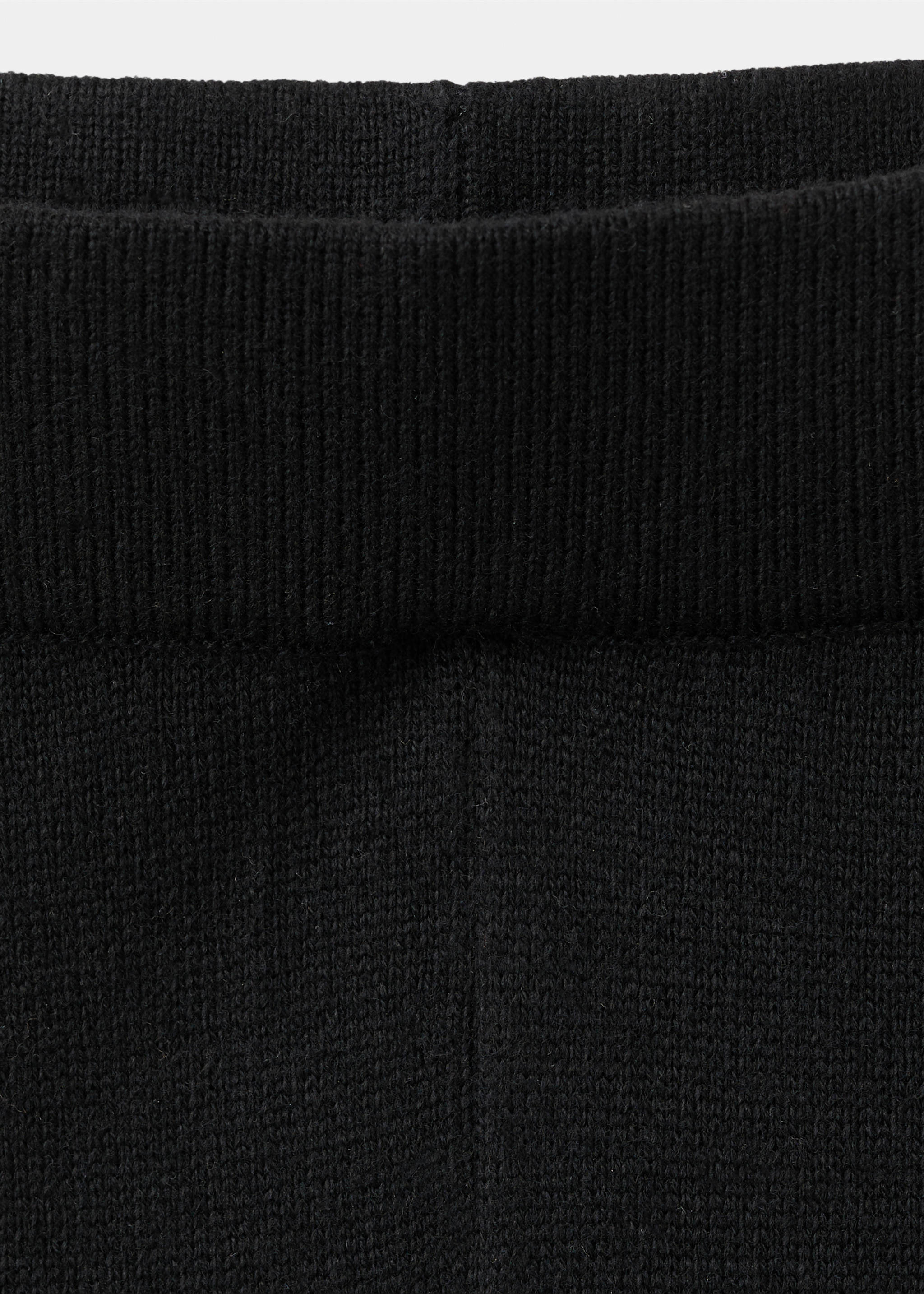 بنطلون محبوك بخطوط متباينة - تفاصيل المنتج 8, أسود. Ref: 27093295-00.