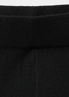 Contrast stripe knit trousers — Black 10