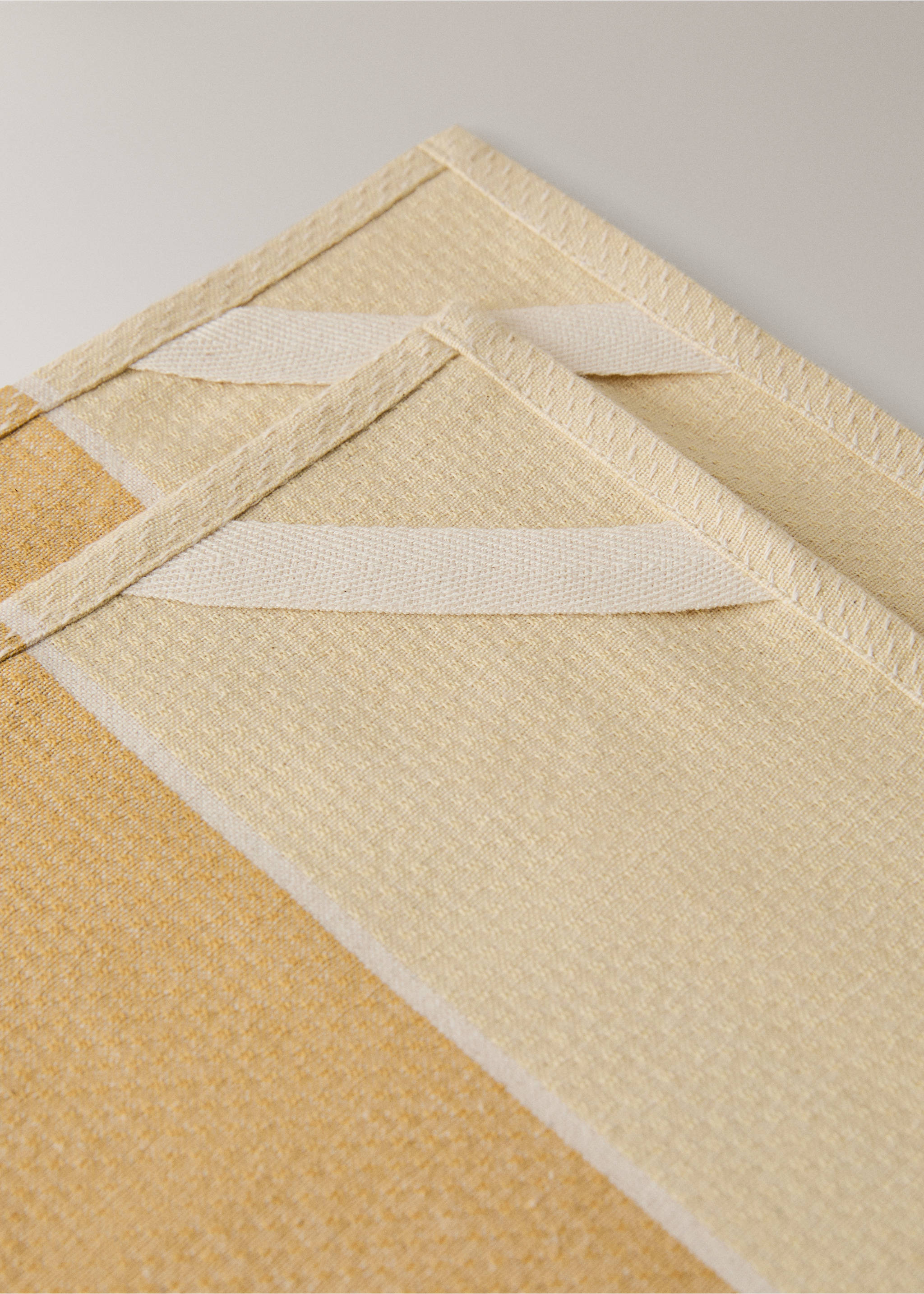 Küchentücher mit Waffelmuster - Detail des Artikels 2, Gelb. Ref: 27093296-00.