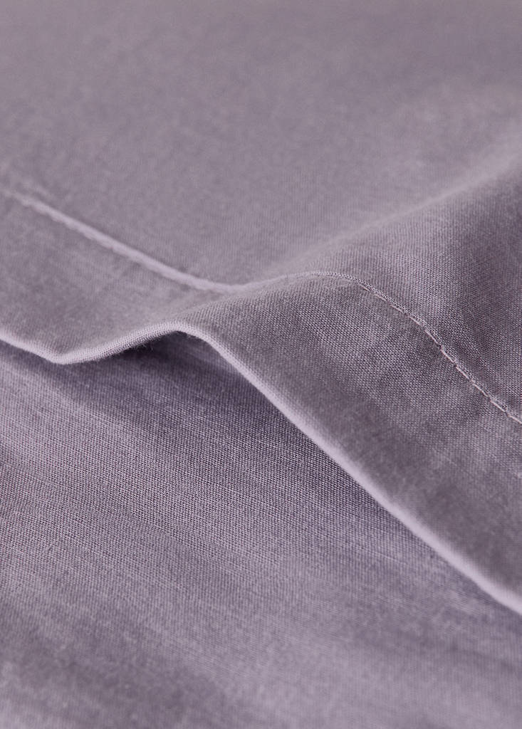 Cotton bed cushion cover with hand-stitched seams 50x50 cm - thumbnail 10