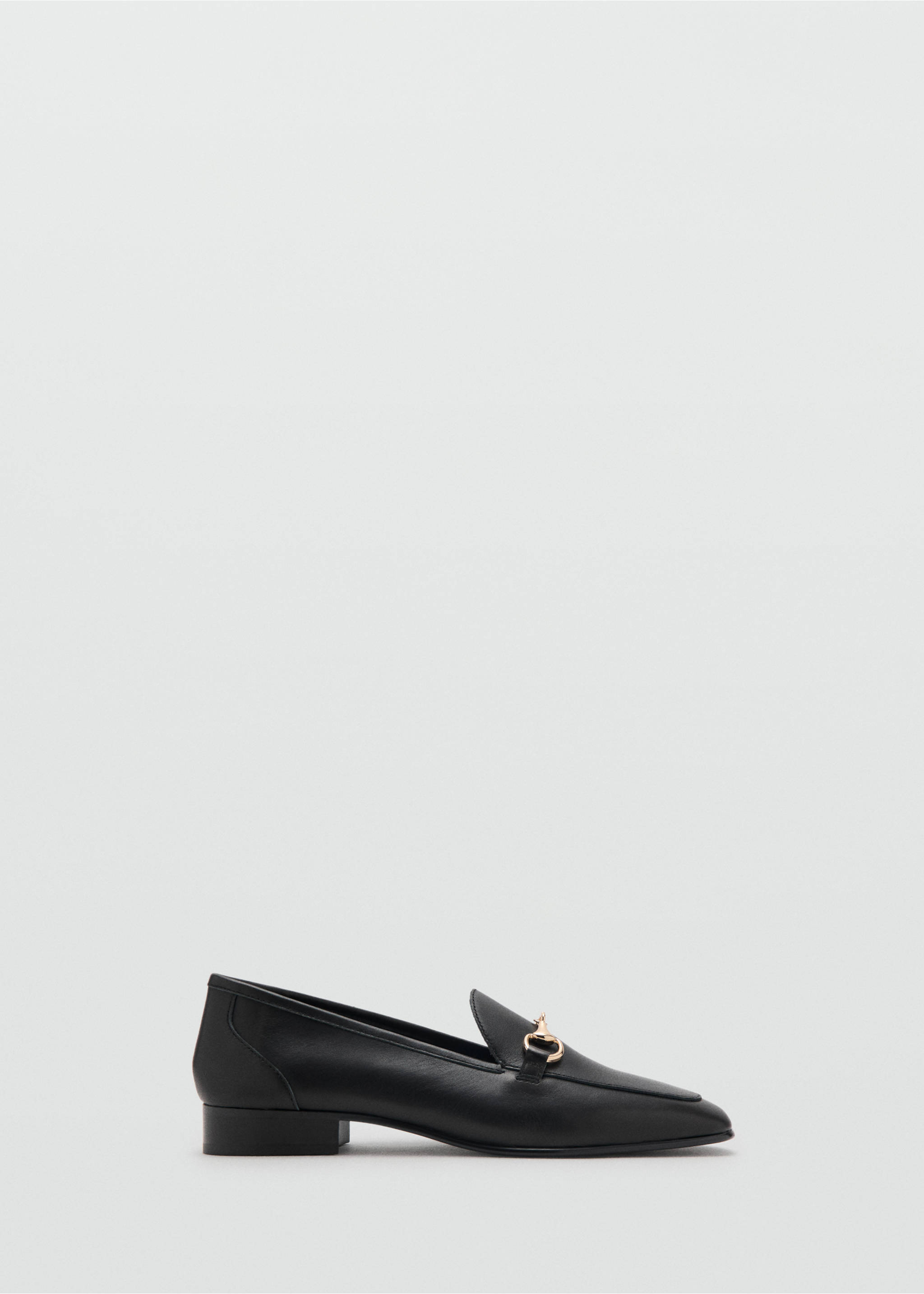 Buckle leather moccasins - Article without model, Black. Ref: 27093299-00.