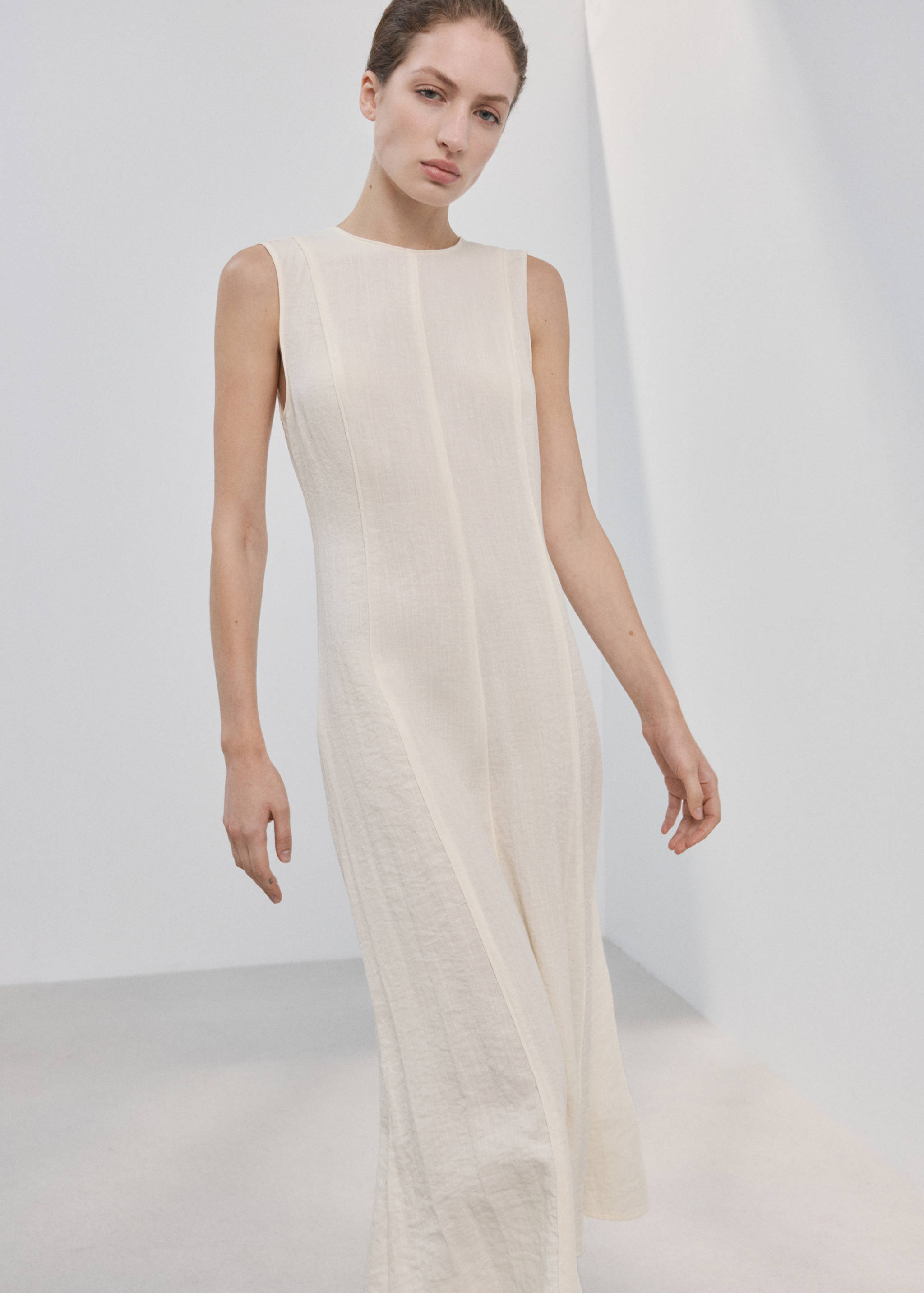 A-line dress with godets - Medium plane