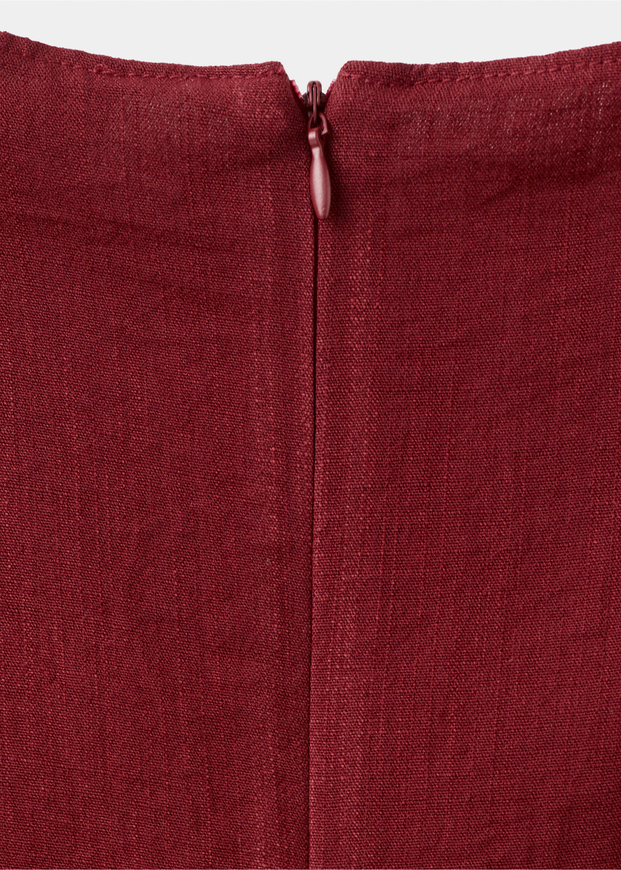 A-line dress with godets - Details of the article 8, Cherry. Ref: 27093302-00.