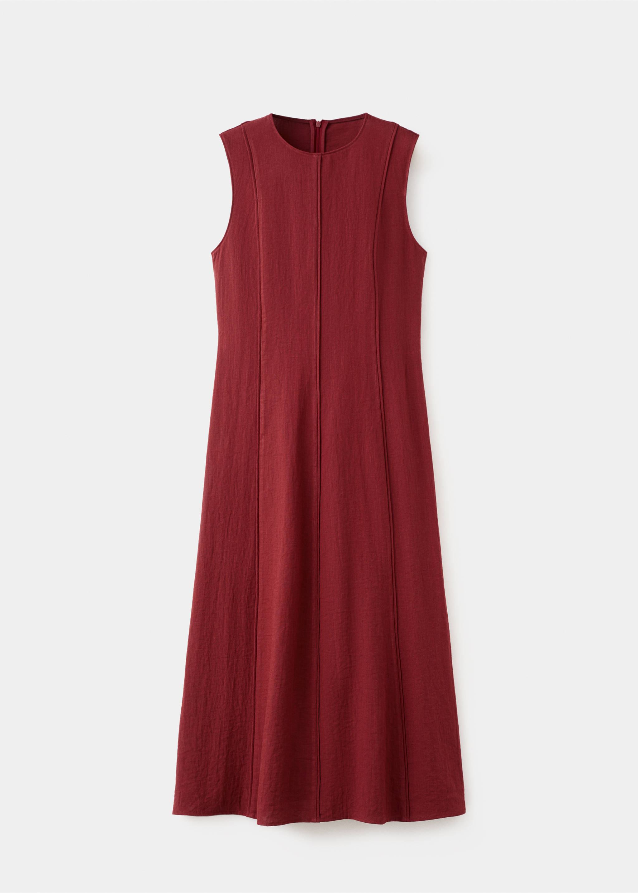 A-line dress with godets - Article without model, Cherry. Ref: 27093302-00.
