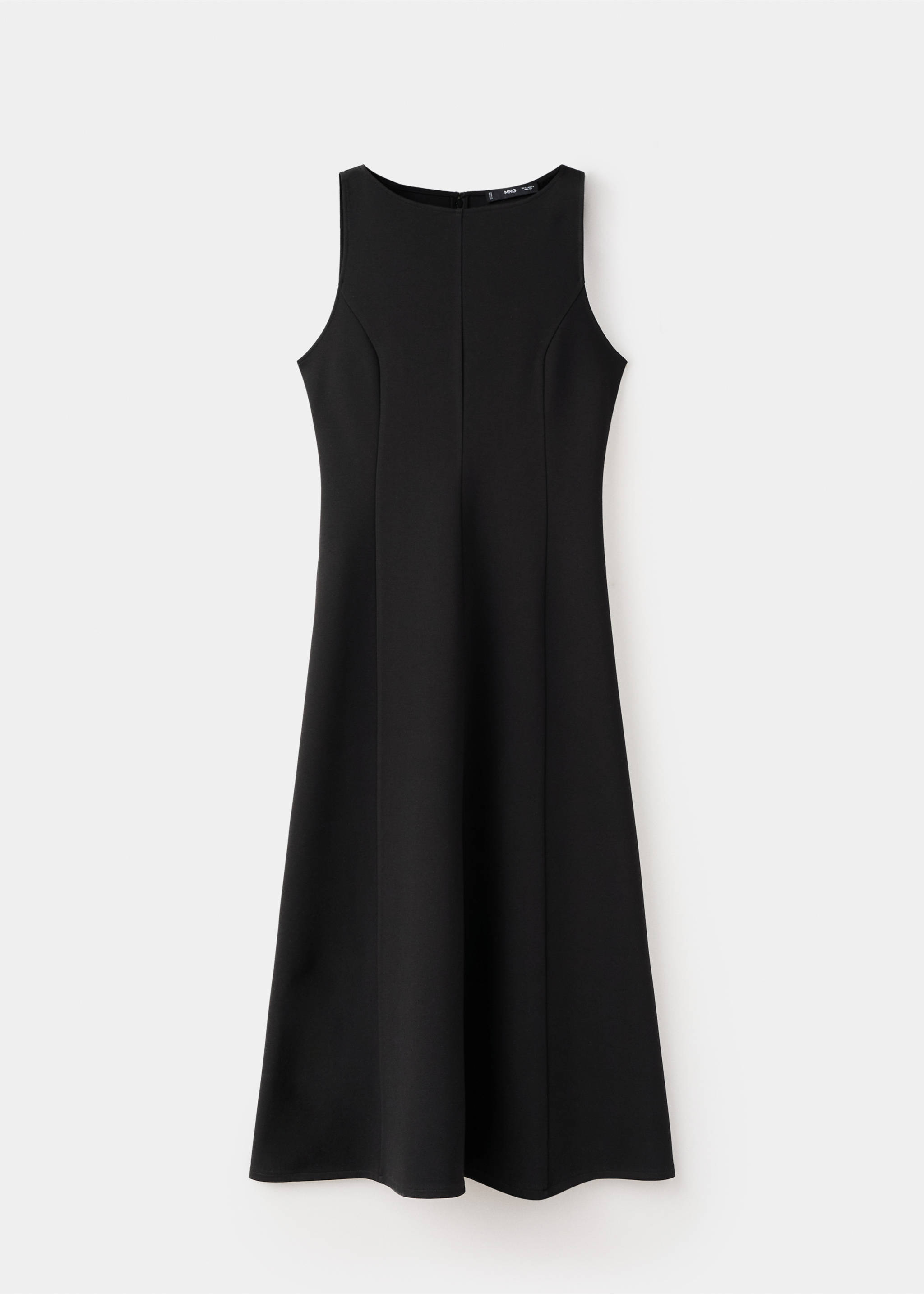 A-line dress with godets - Article without model, Black. Ref: 27093303-00.