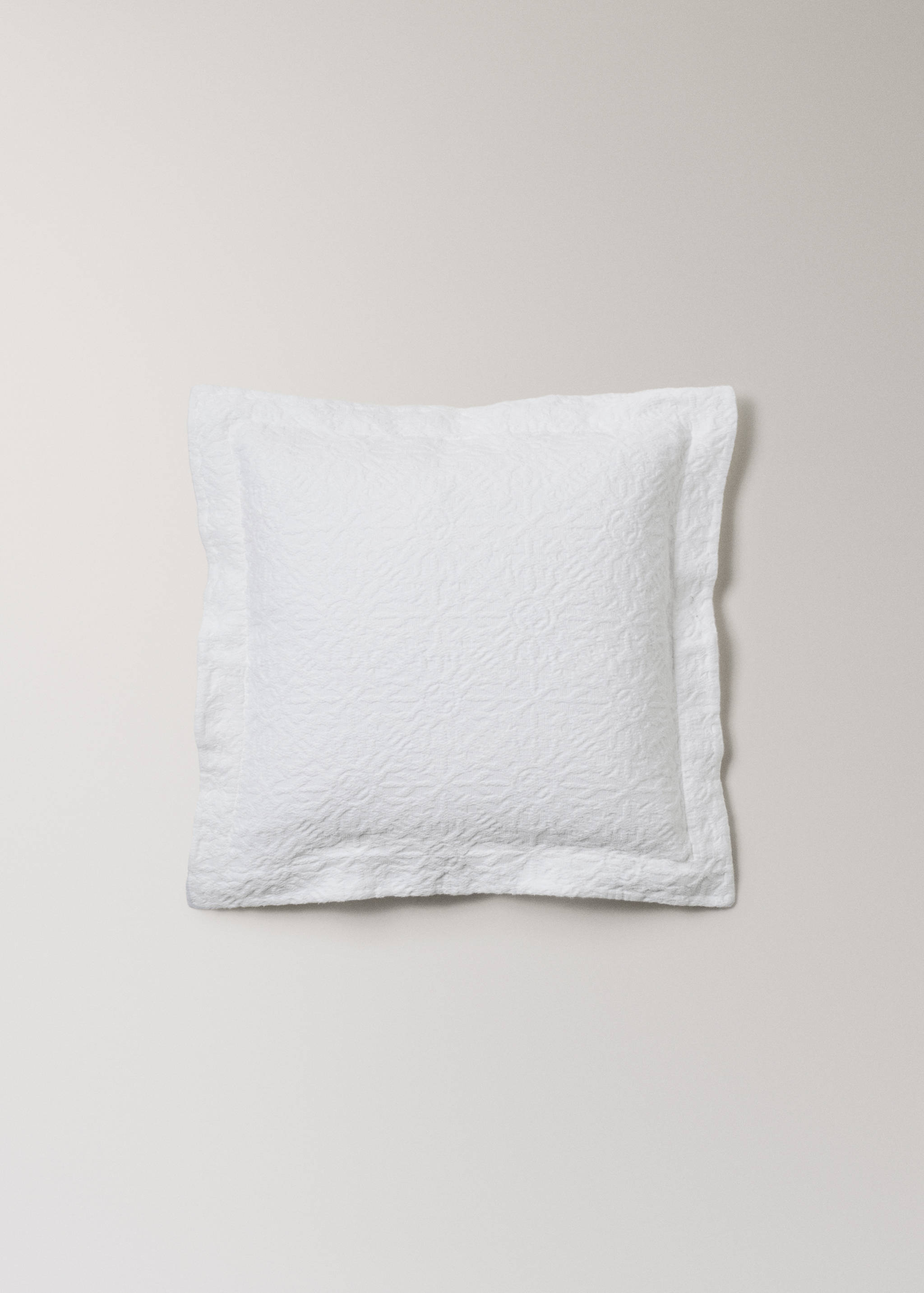 Cotton jacquard cushion cover with mosaic design 50x50 cm - Article without model