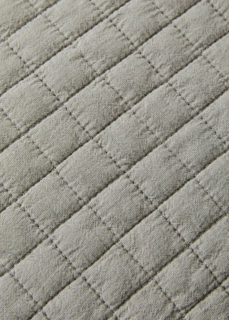 Garment-dyed cotton bed cushion cover 50x50 cm — Light/Pastel Grey