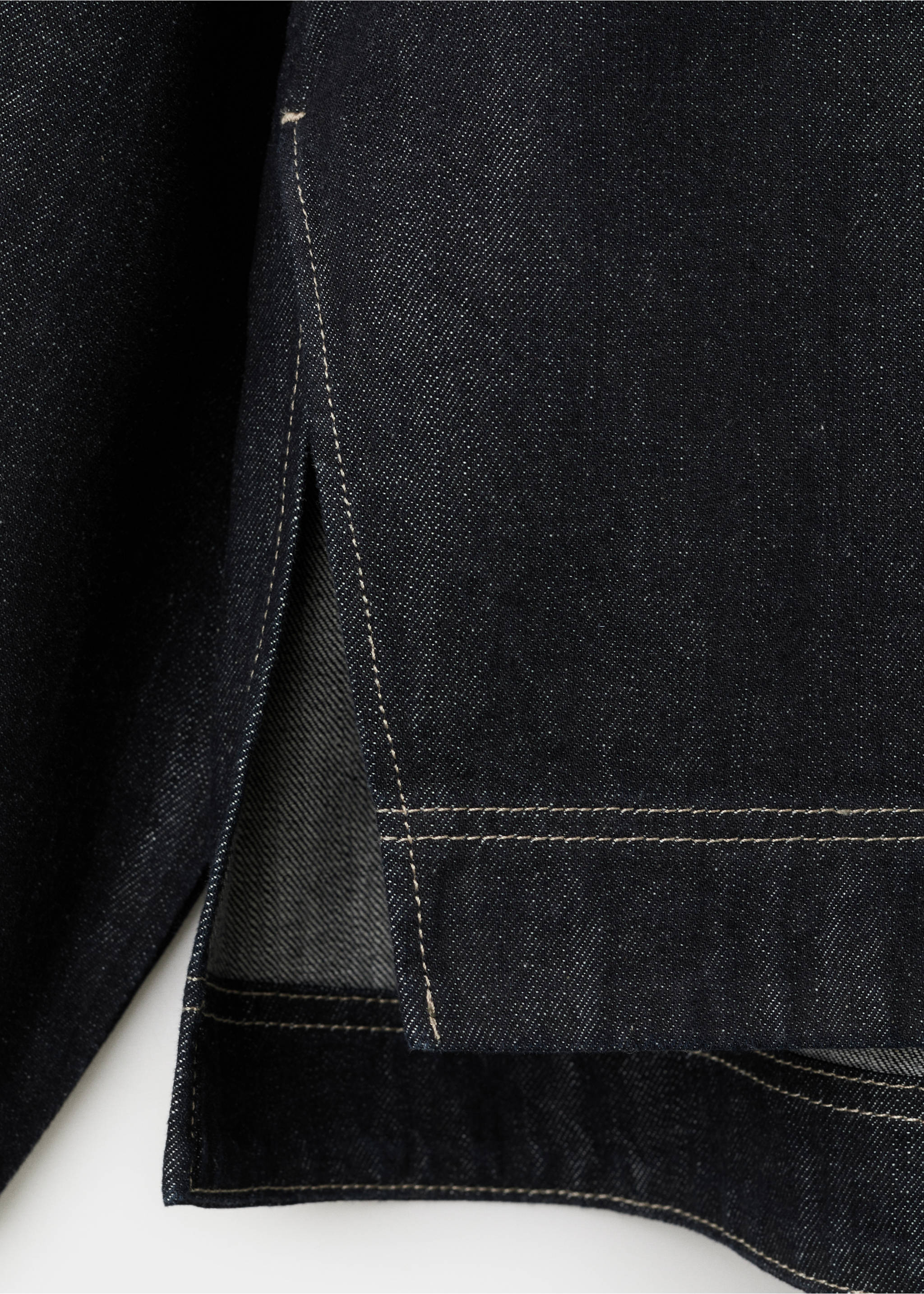 Blouse denim nœud au col - Détail de l'article 0, Noir. Ref: 27093308-00.