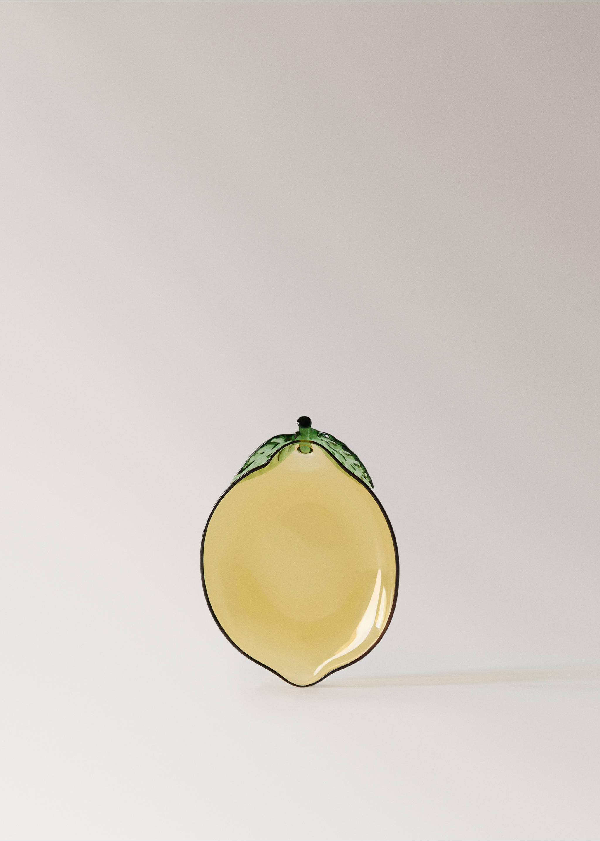 Lemon borosilicate side plate - Article without model, Yellow. Ref: 27093309-00.