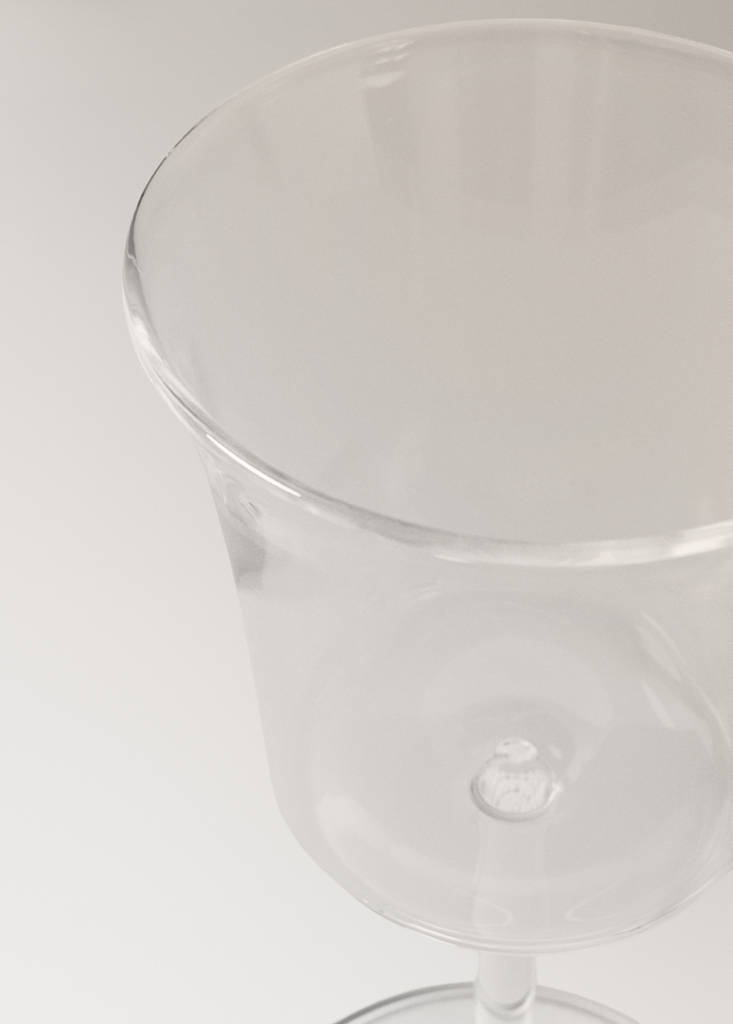 Smooth borosilicate cup — Ice Grey