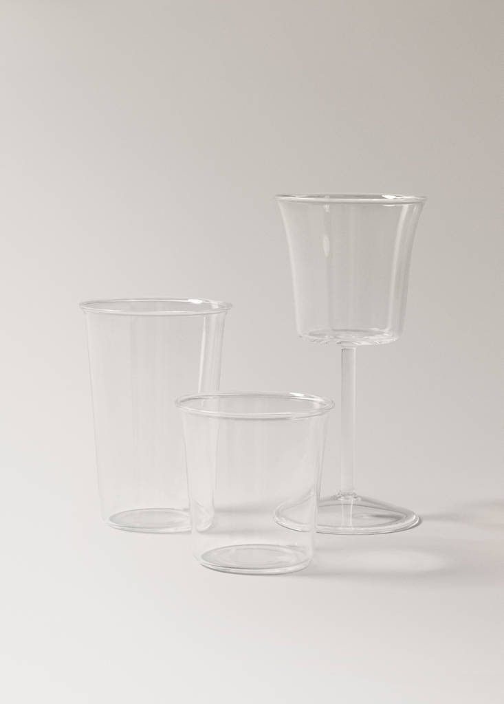 Smooth borosilicate cup — Ice Grey