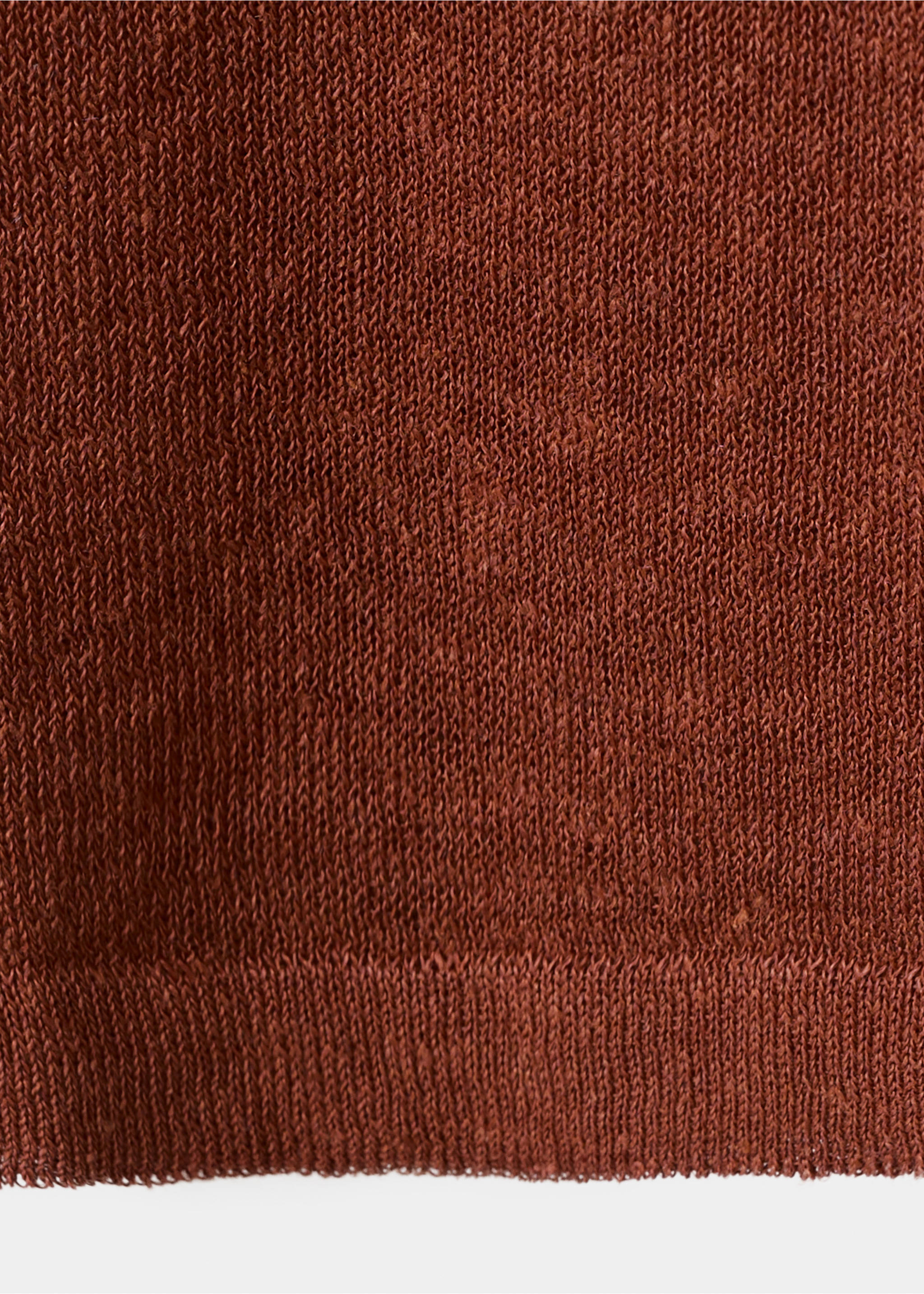 Трикотажный топ изо льна - Деталь изделия 0, Оранжевый. Ref: 27093313-00.