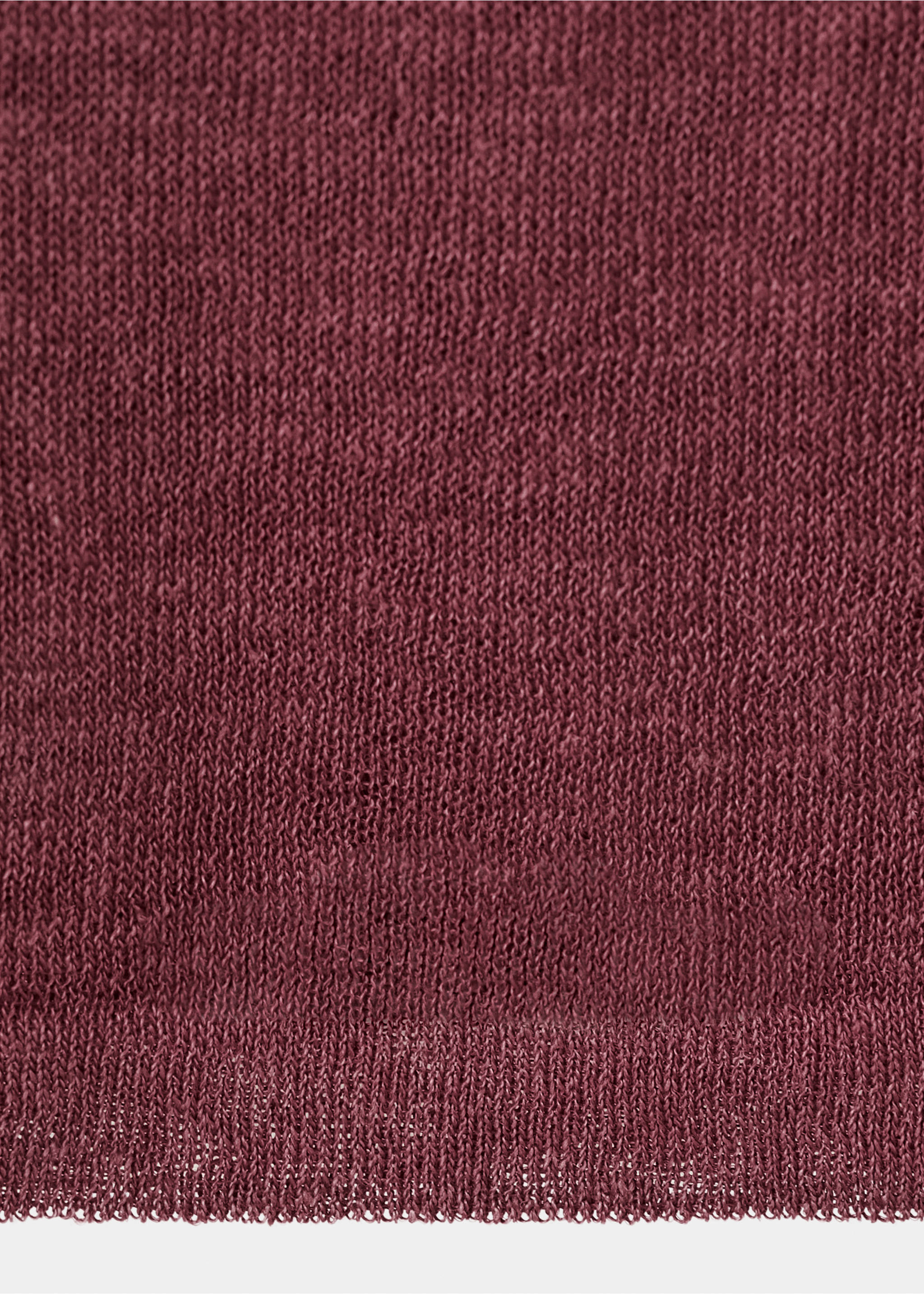 Linen knit top - Details of the article 0, Purple. Ref: 27093313-00.