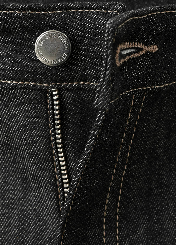 Mid-rise flared jeans — Black