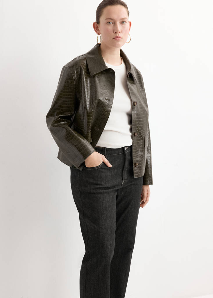 Mid-rise flared jeans — Black