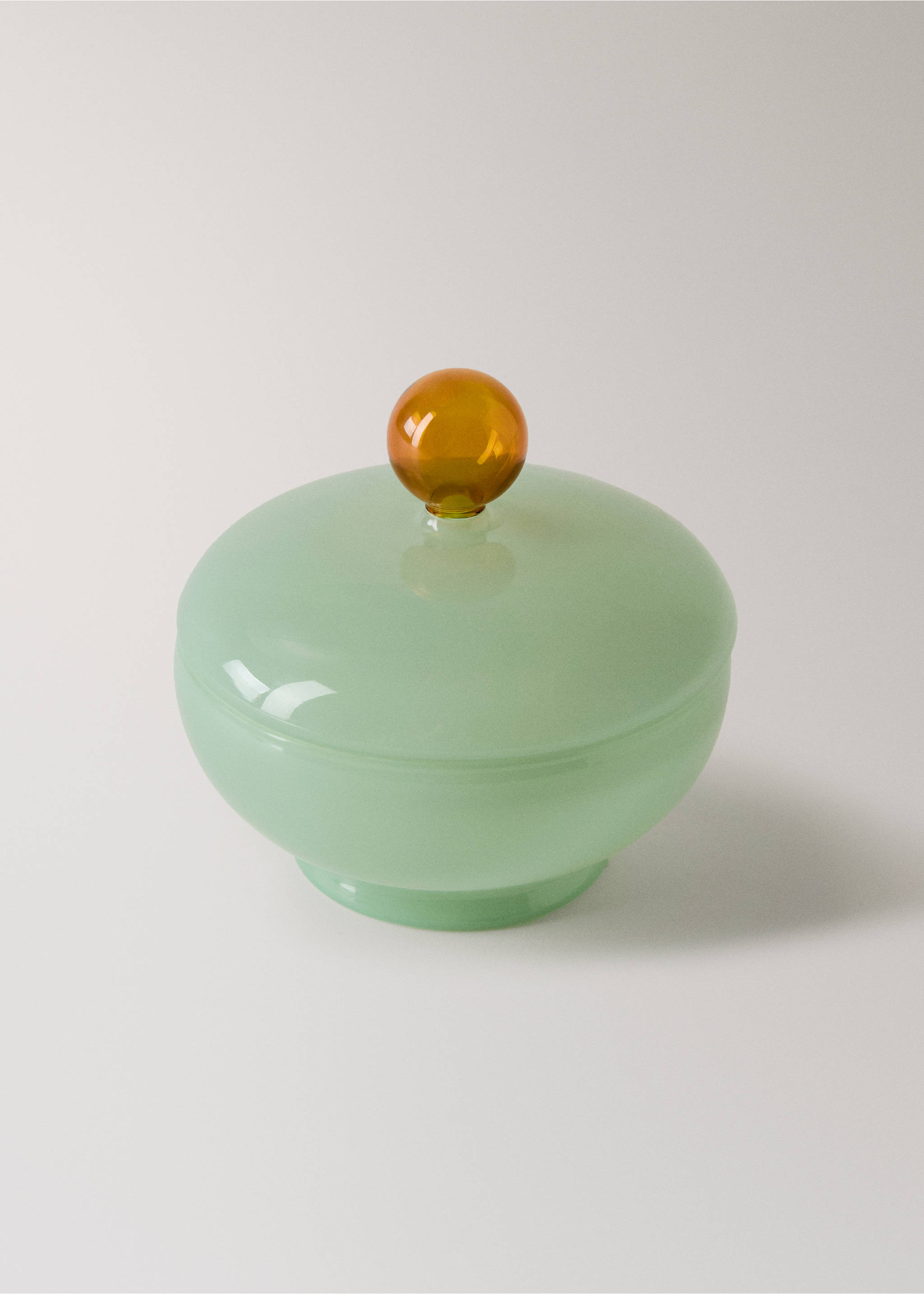 Badeglas aus Borosilikat Farbe - Detail des Artikels 1, Minzgrün. Ref: 27093320-00.