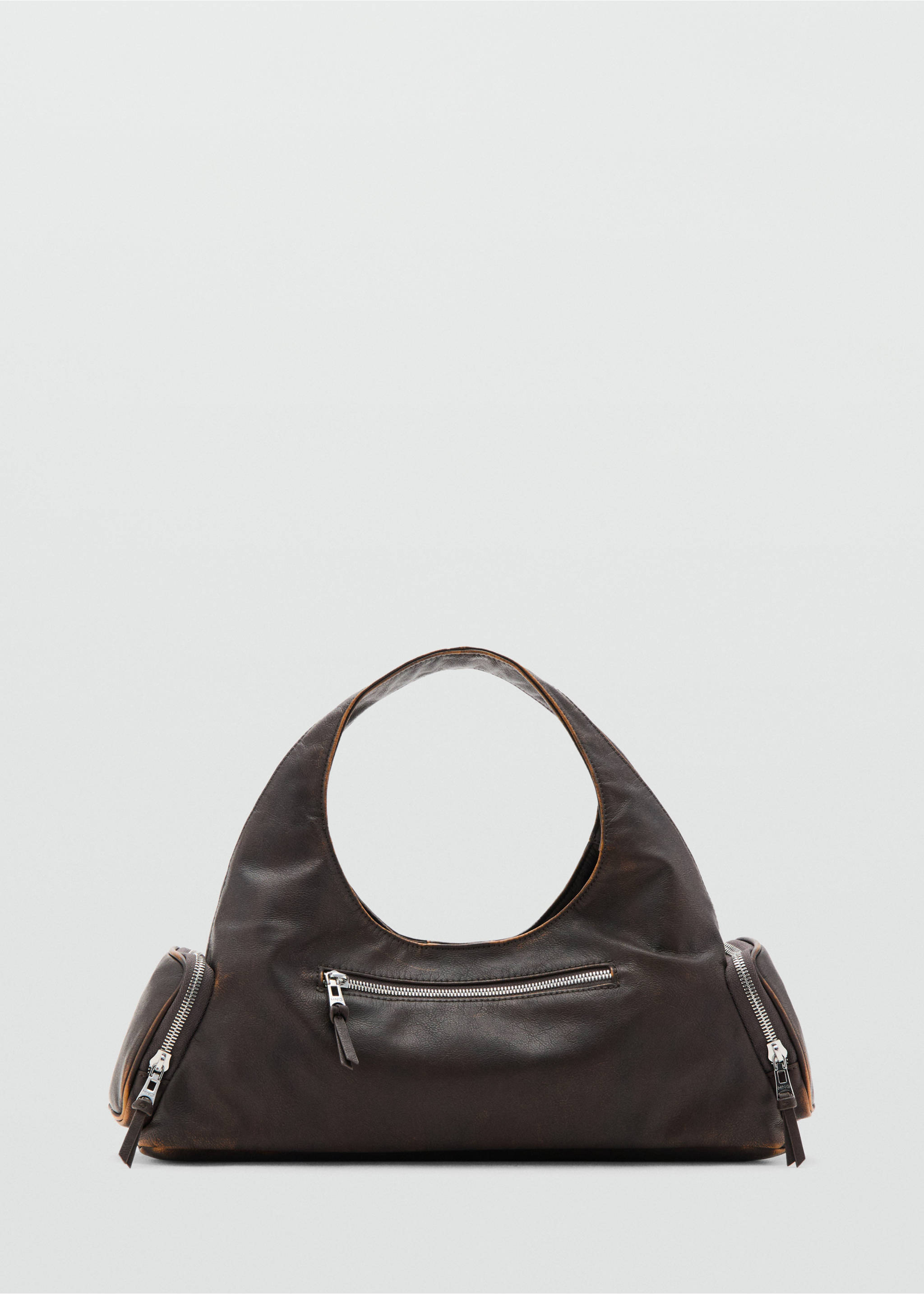 Shoulder bag with pockets - Article without model, Brown. Ref: 27093322-00.