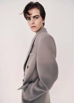 Double-breasted wool coat — Medium Brown 5