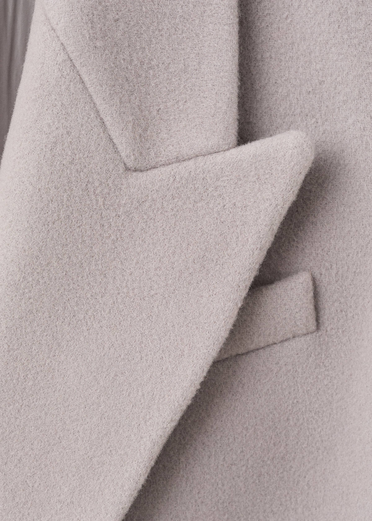 Double-breasted wool coat — Medium Brown