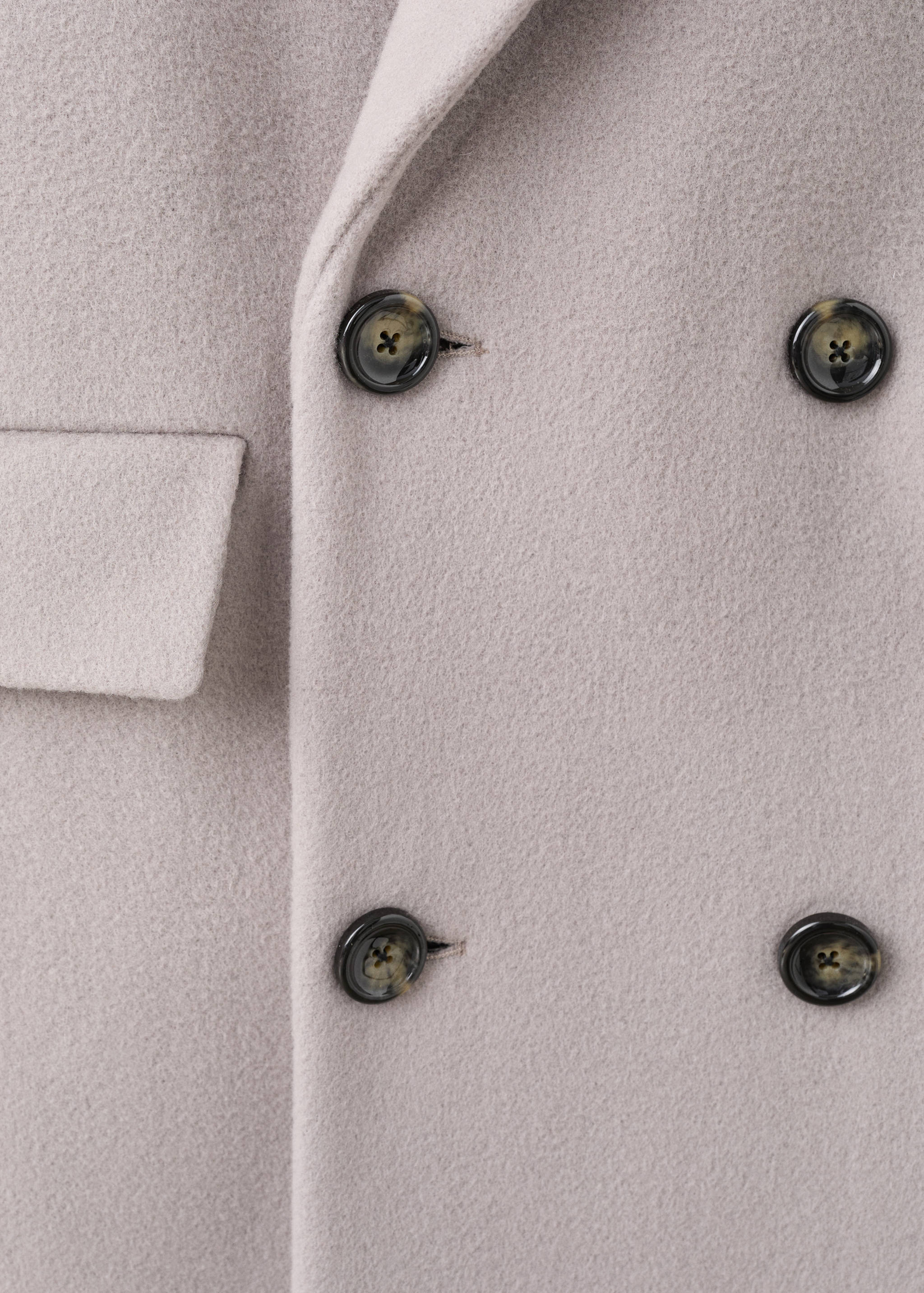 Vlněný kabát s dvouřadým zapínáním - Detail zboží 0