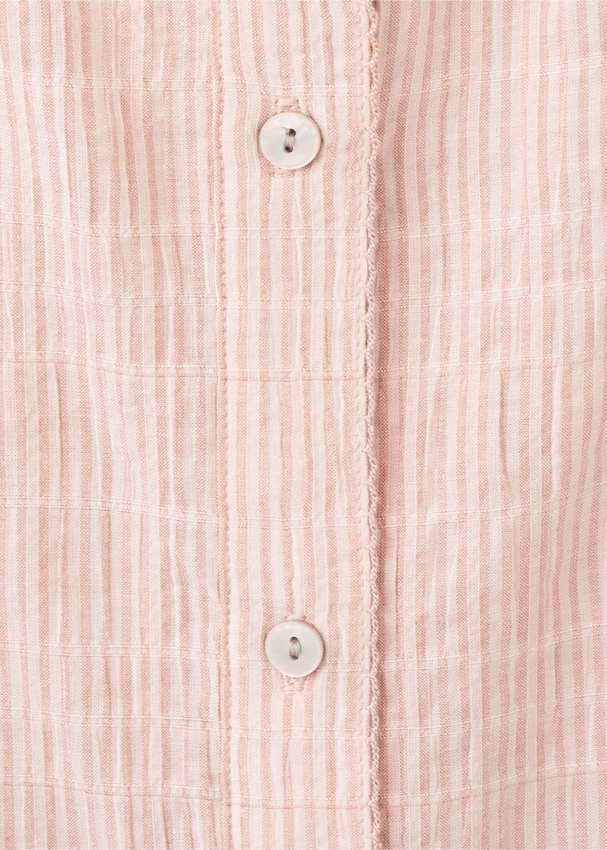 Two-piece cotton strap pyjamas - Details of the article 8, Orange. Ref: 27093326-00.