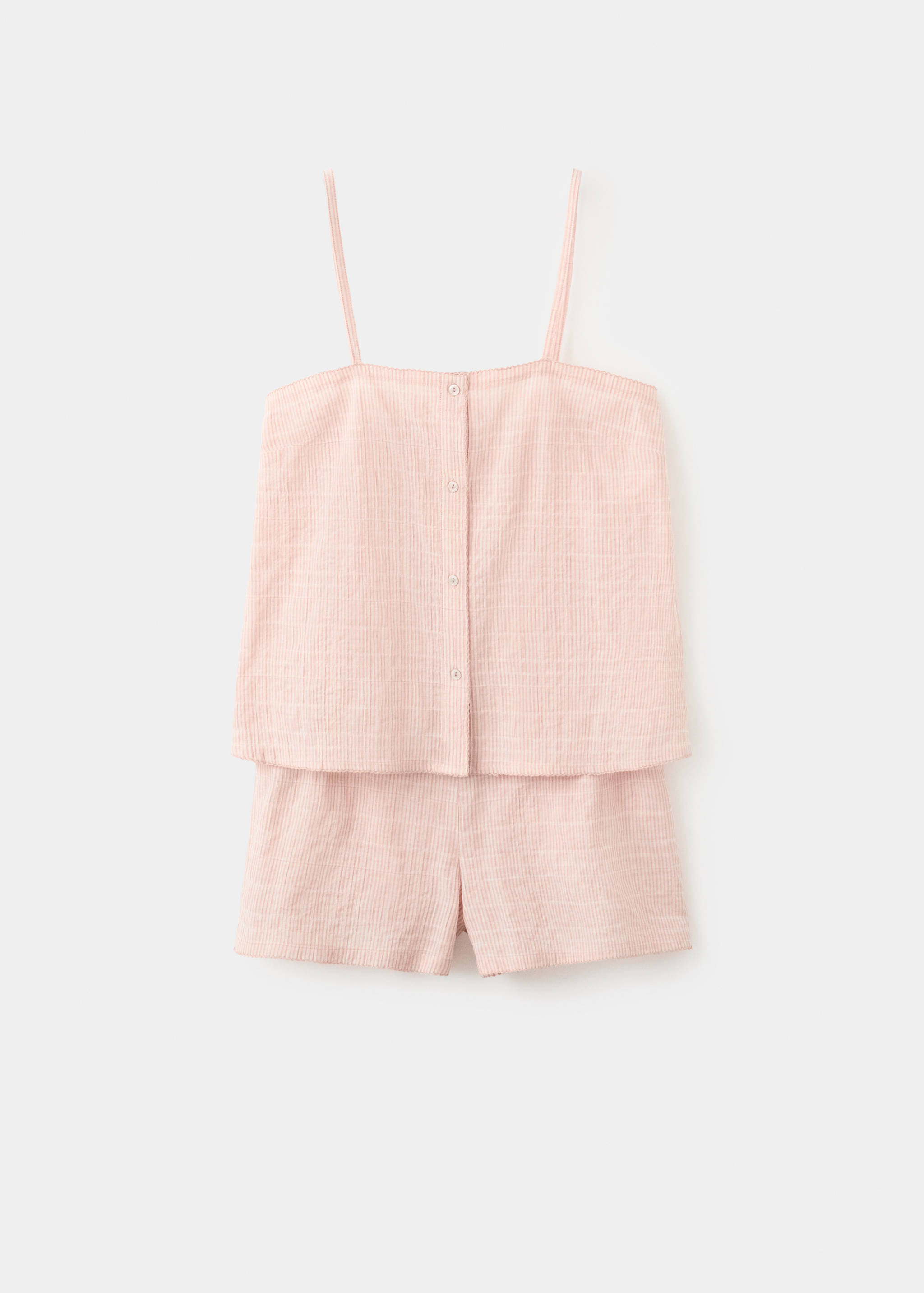 Two-piece cotton strap pyjamas - Article without model