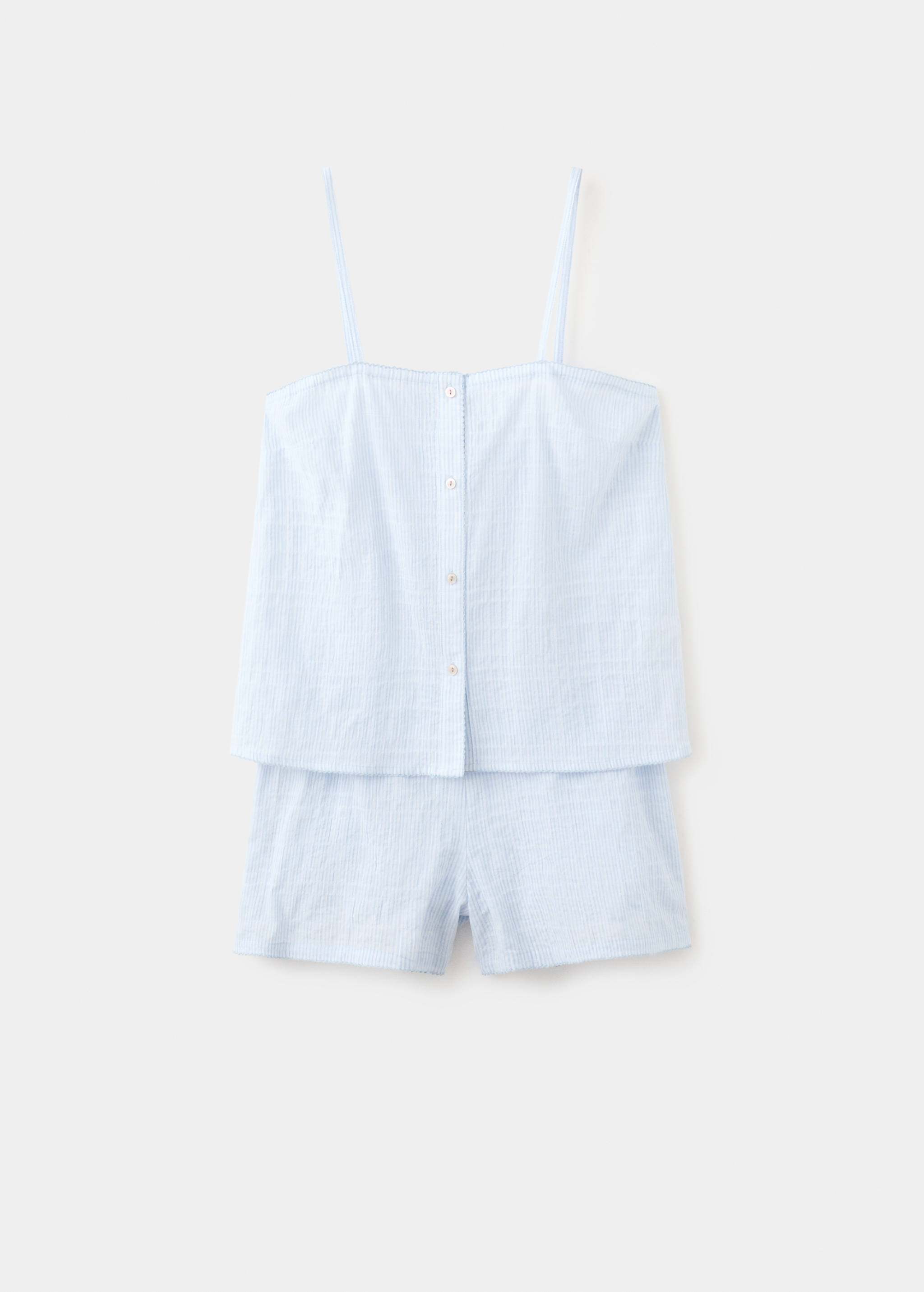 Two-piece cotton strap pyjamas - Article without model
