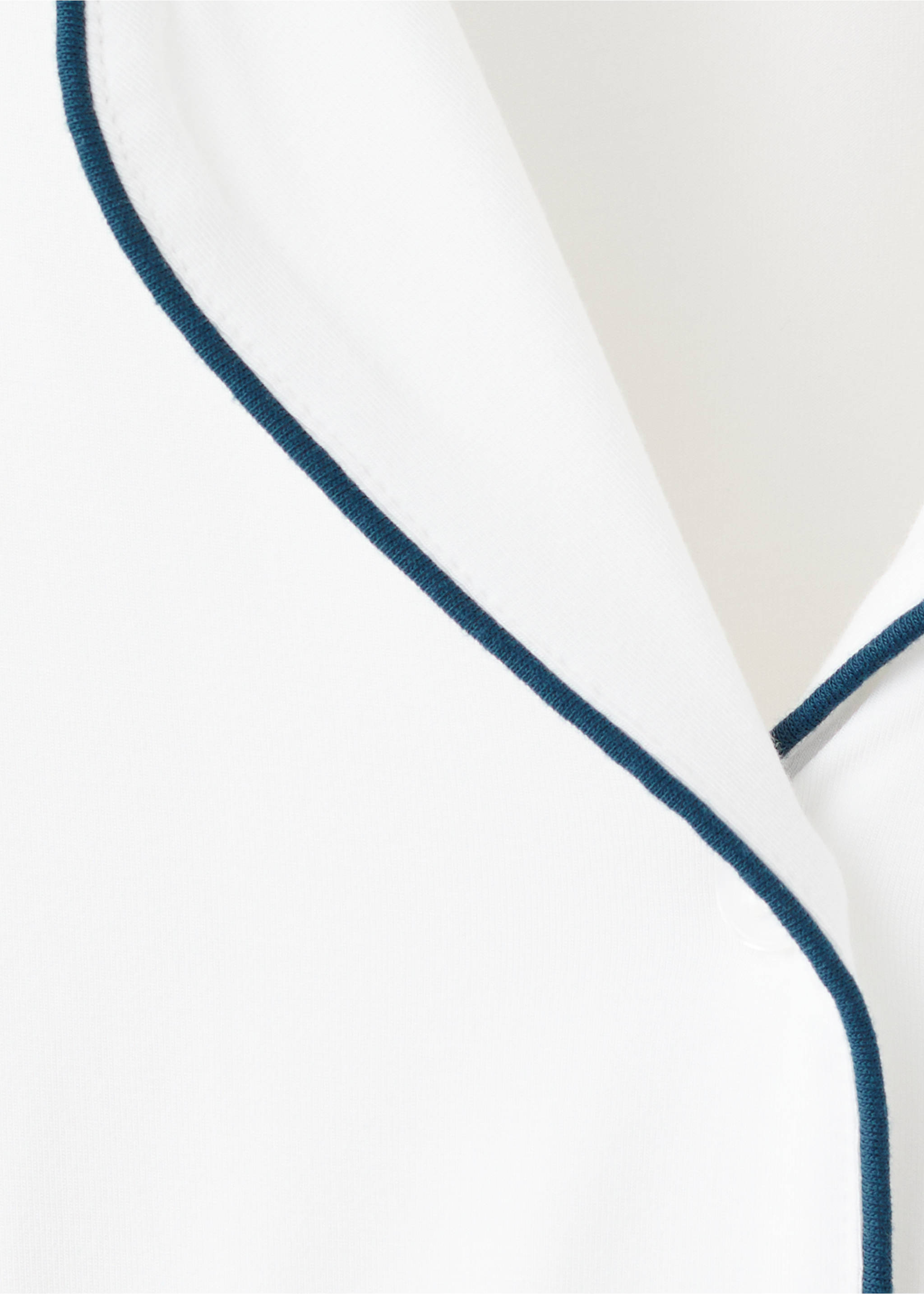 Todelt pyjamas med ribber - Artikkeldetalj 8, Hvit. Ref: 27093329-00.