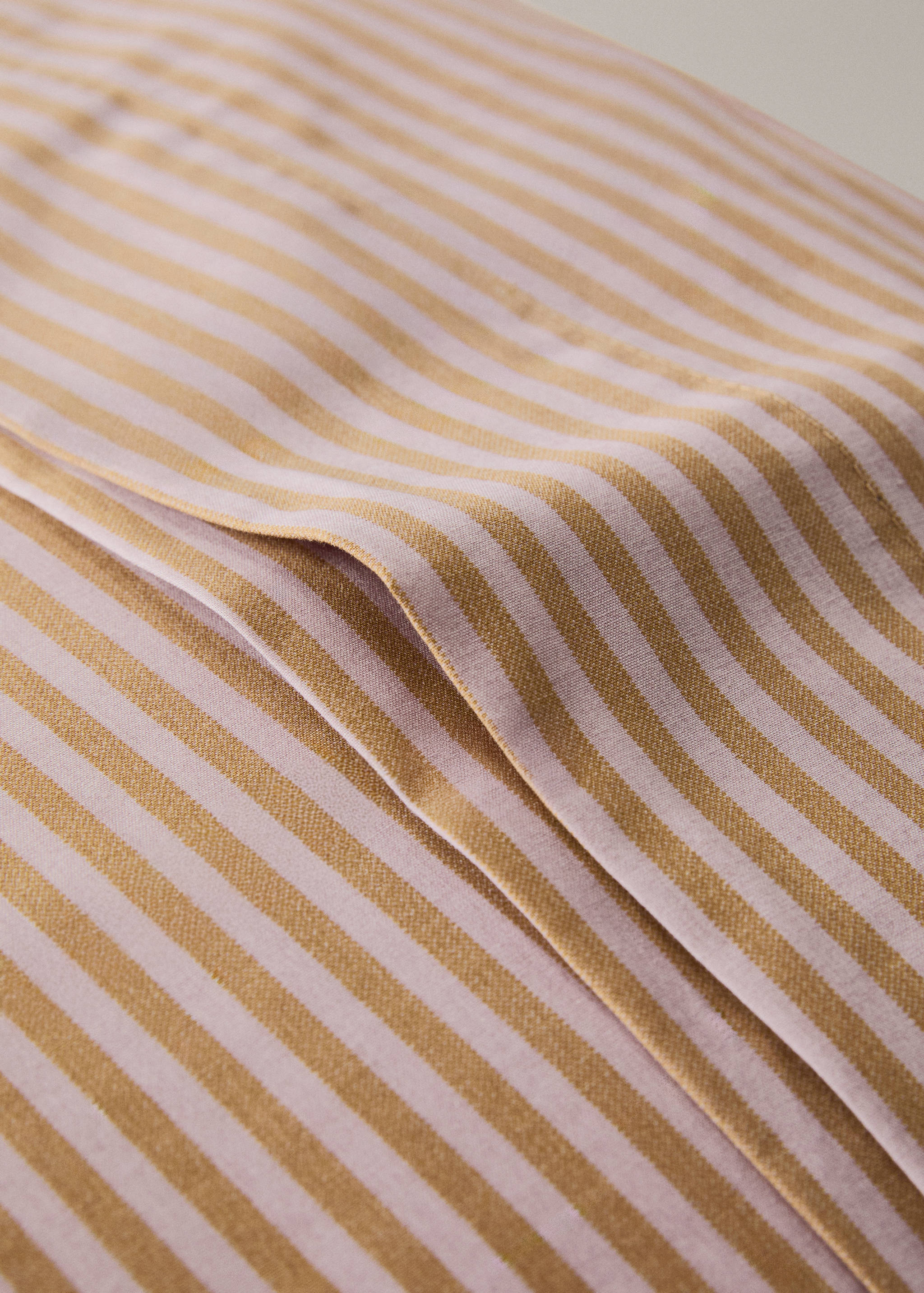 Percale cotton pillowcase, 200 thread count, small stripe print, 45x110 cm - Details of the article 1