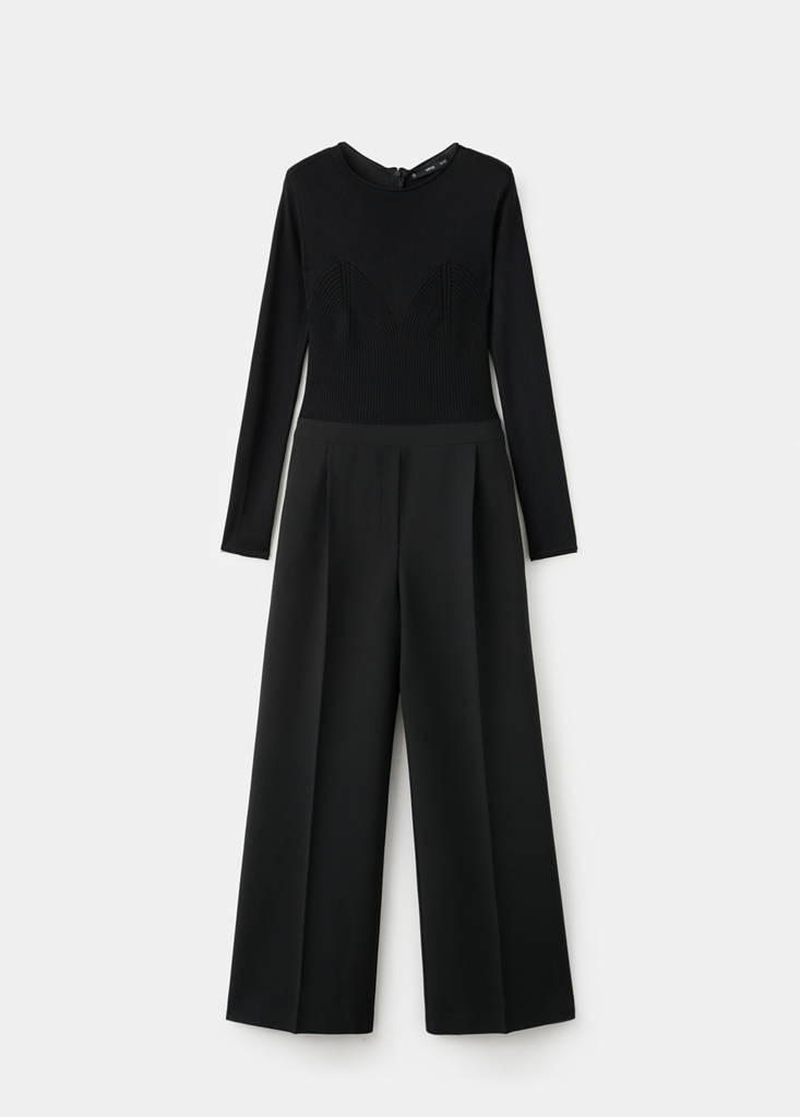Jumpsuit-style coordinated outfit — Black