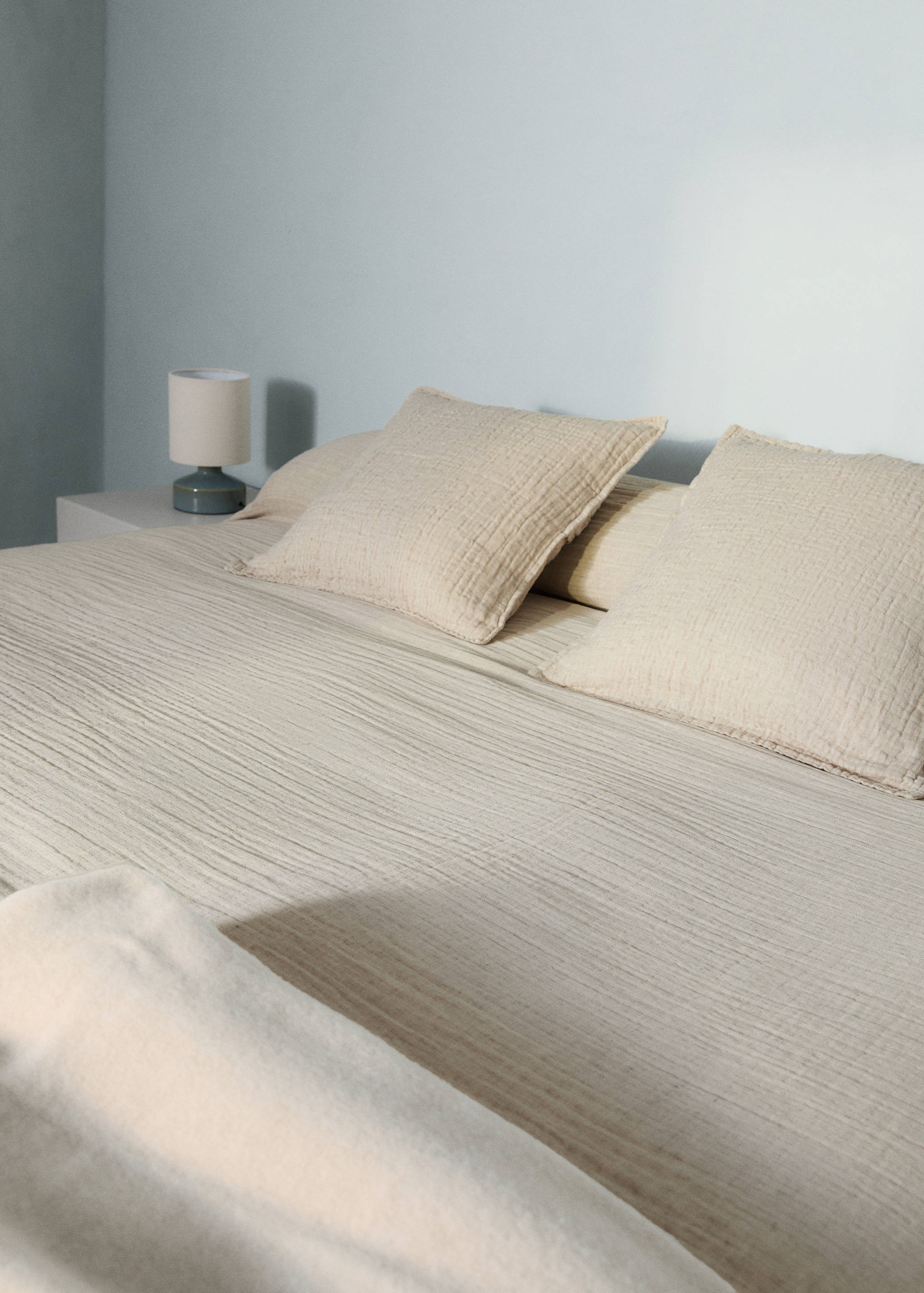 Linen cotton melange bedspread 130/140/150 cm bed - Details of the article 7