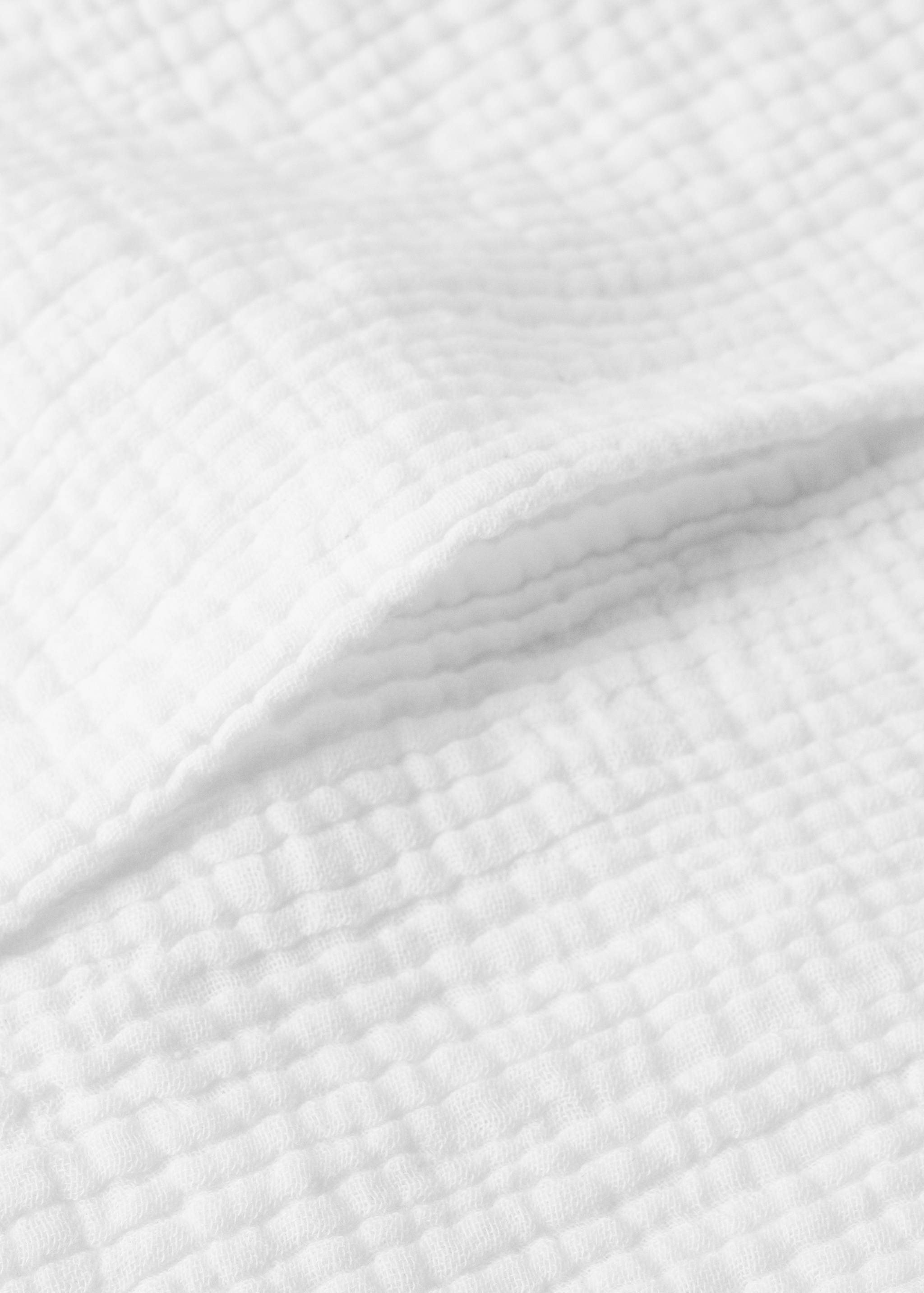 Cot bed duvet cover in gauze fabric - Details of the article 1