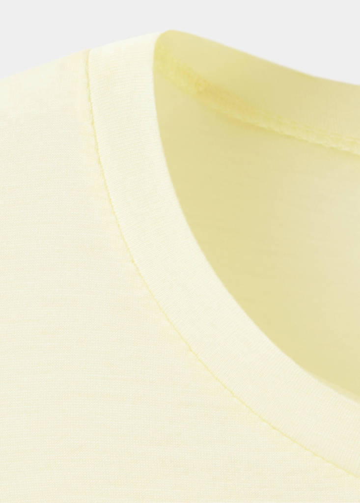 Micromodal short-sleeve T-shirt — Pastel Yellow